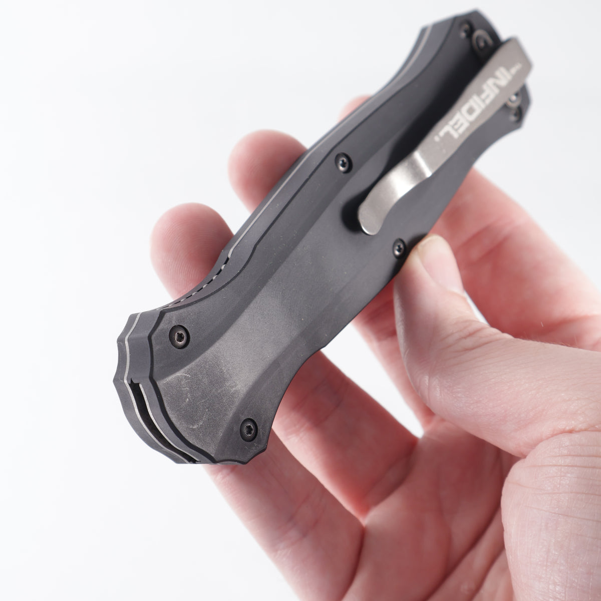 Benchmade Infidel Double Edge - Black Aluminum - Black Coated D2 *PRE-OWNED* *NO BOX*