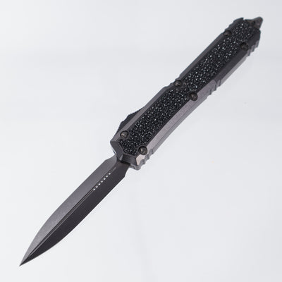 Marfione Custom Makora II Double Edge - Apocalyptic DLC M390 - Hefted Aluminum Chassis w/ Stingray Inlays & DLC Ringed Hardware - S/N: 015 *PRE-OWNED*