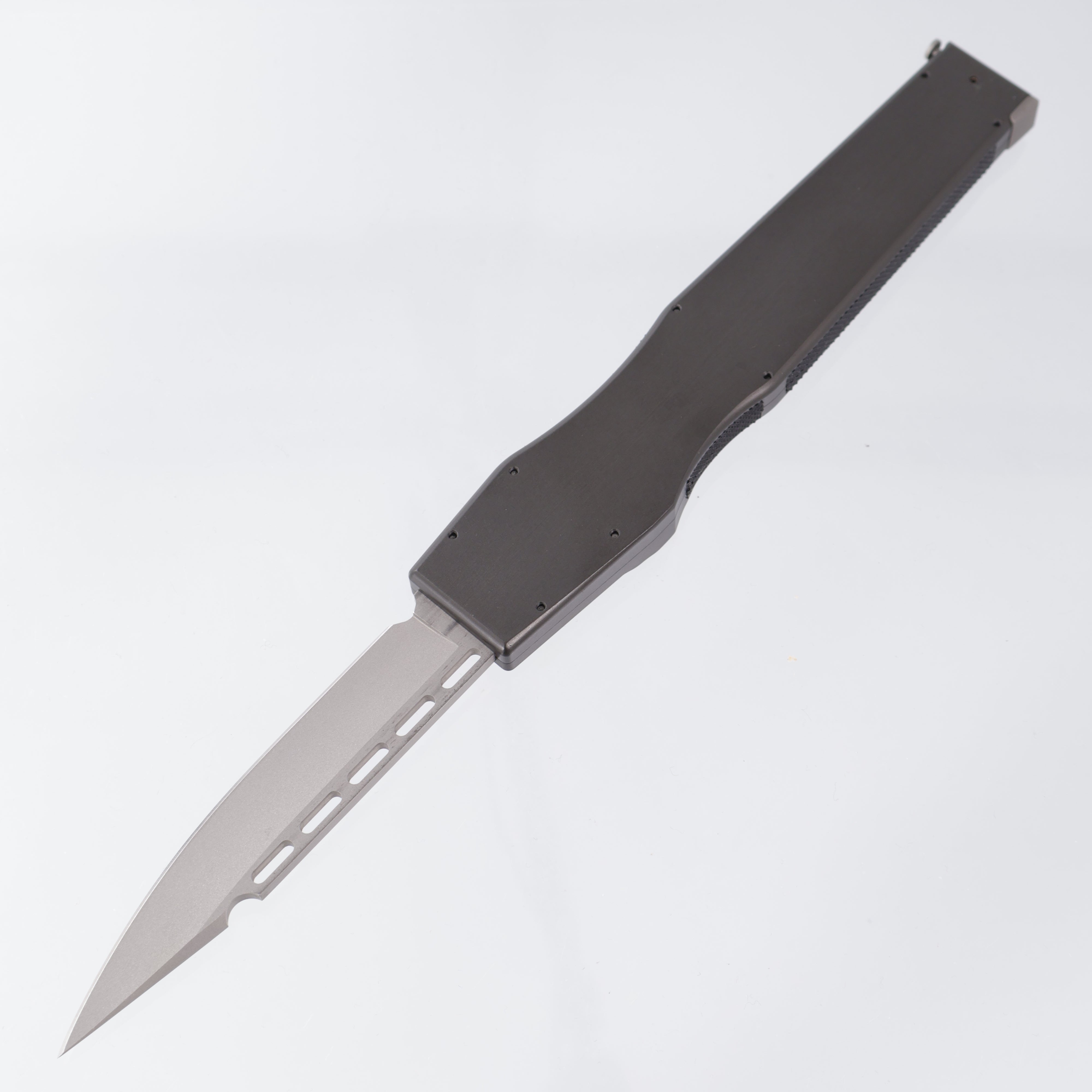 Vintage Microtech Halo A/P S/N: 011 - Beadblast ATS-34 - Gray Aluminum - 12/95 Build Date *PRE-OWNED*