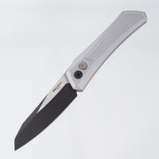 Pro-Tech Oligarch - Gray Aluminum w/ Black Lip Pearl Button - 2-Tone DLC Magnacut - 2024.BLADEWEST.05 *PRE-OWNED*