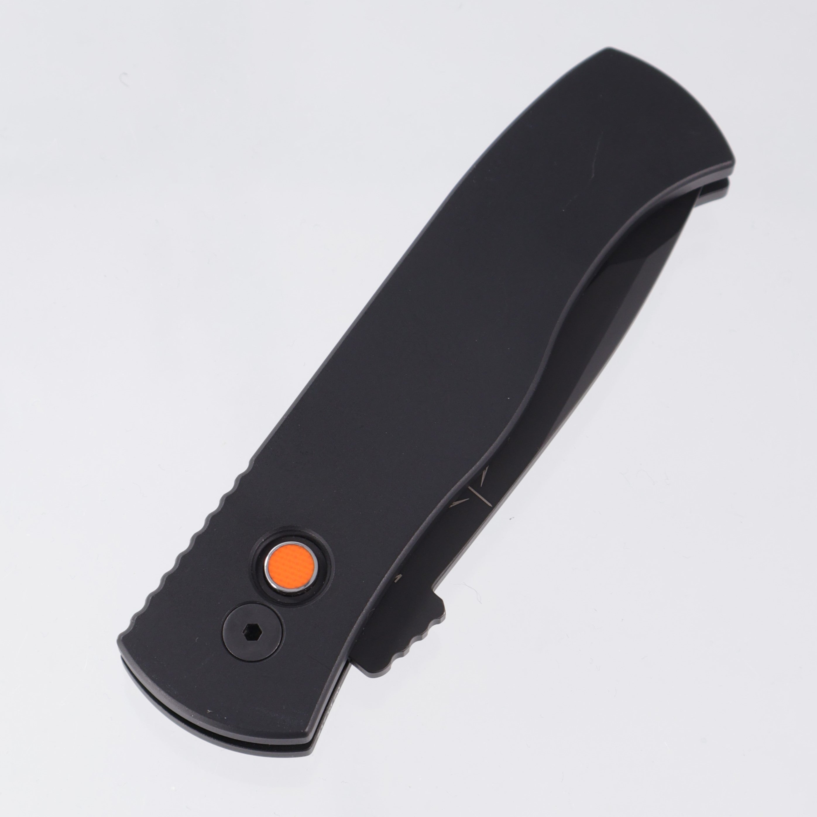Pro-Tech Emerson CQC7 Auto - Black Handle w/ Orange G10 Button - DLC 154CM - 2024 Cancon CQC7.1 *PRE-OWNED*