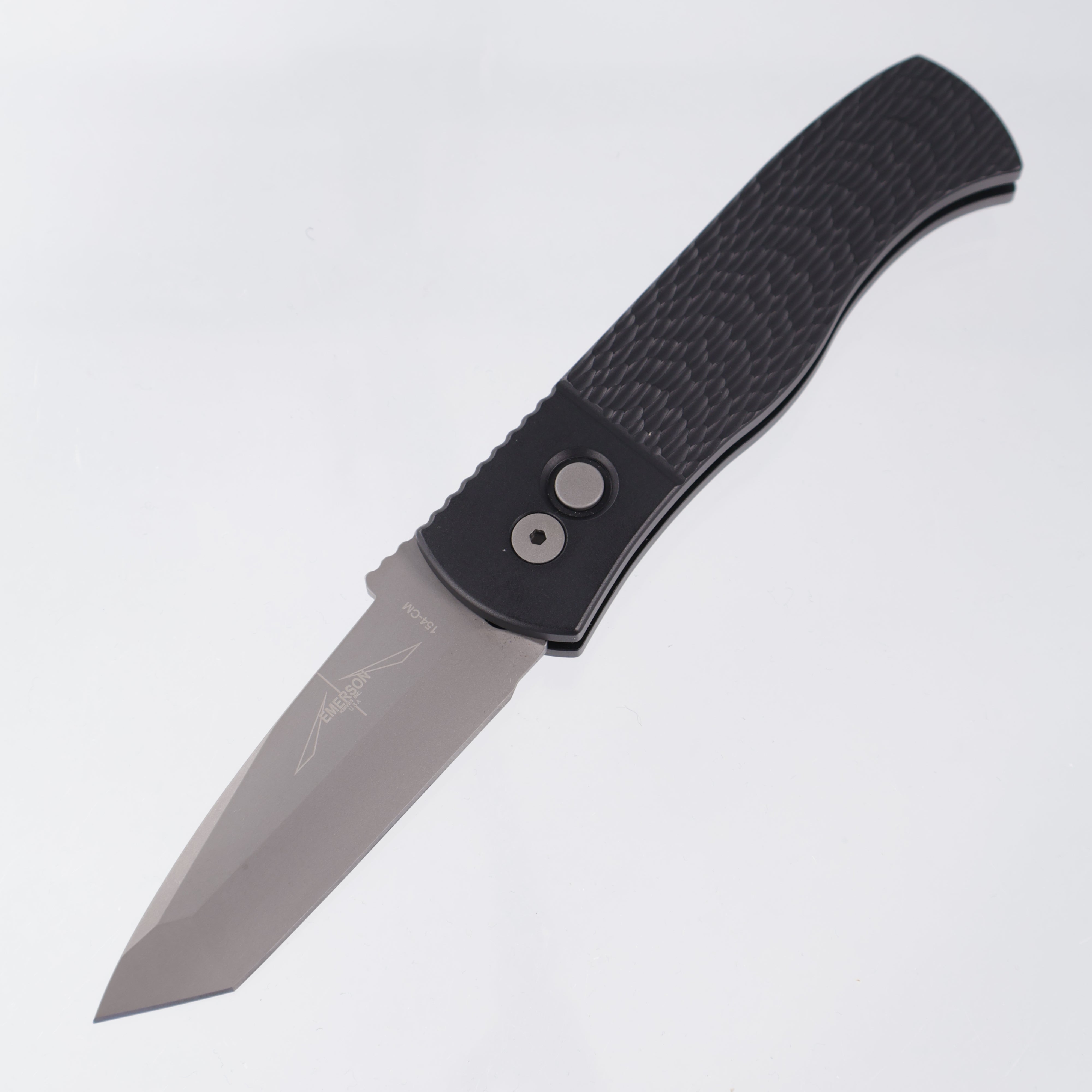 Protech Emerson CQC7 Auto - Black Handle w/ Jigged Texture - Beadblast 154CM - E7T05 *PRE-OWNED*