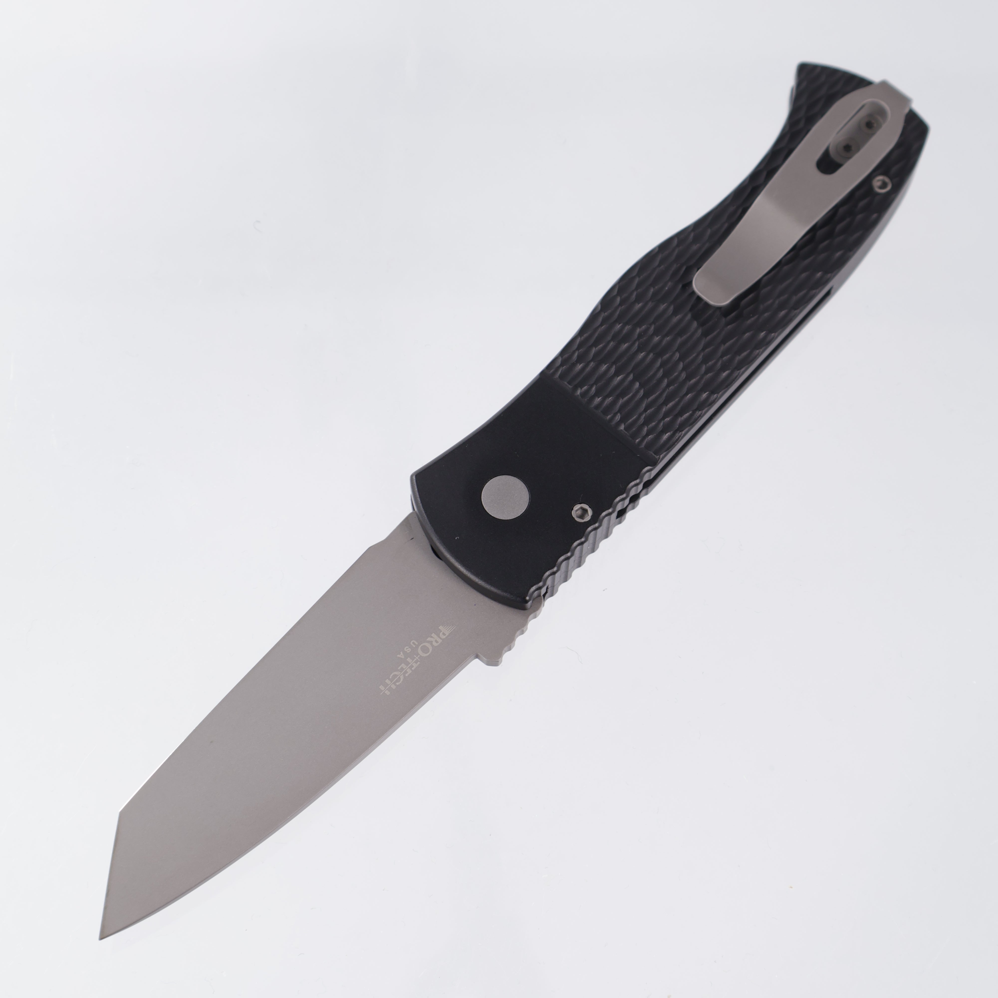 Protech Emerson CQC7 Auto - Black Handle w/ Jigged Texture - Beadblast 154CM - E7T05 *PRE-OWNED*