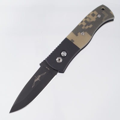 Pro-Tech Emerson CQC7 - Black Aluminum w/ Digi-Cam G10 Inlays - DLC 154CM - E7A25 *PRE-OWNED