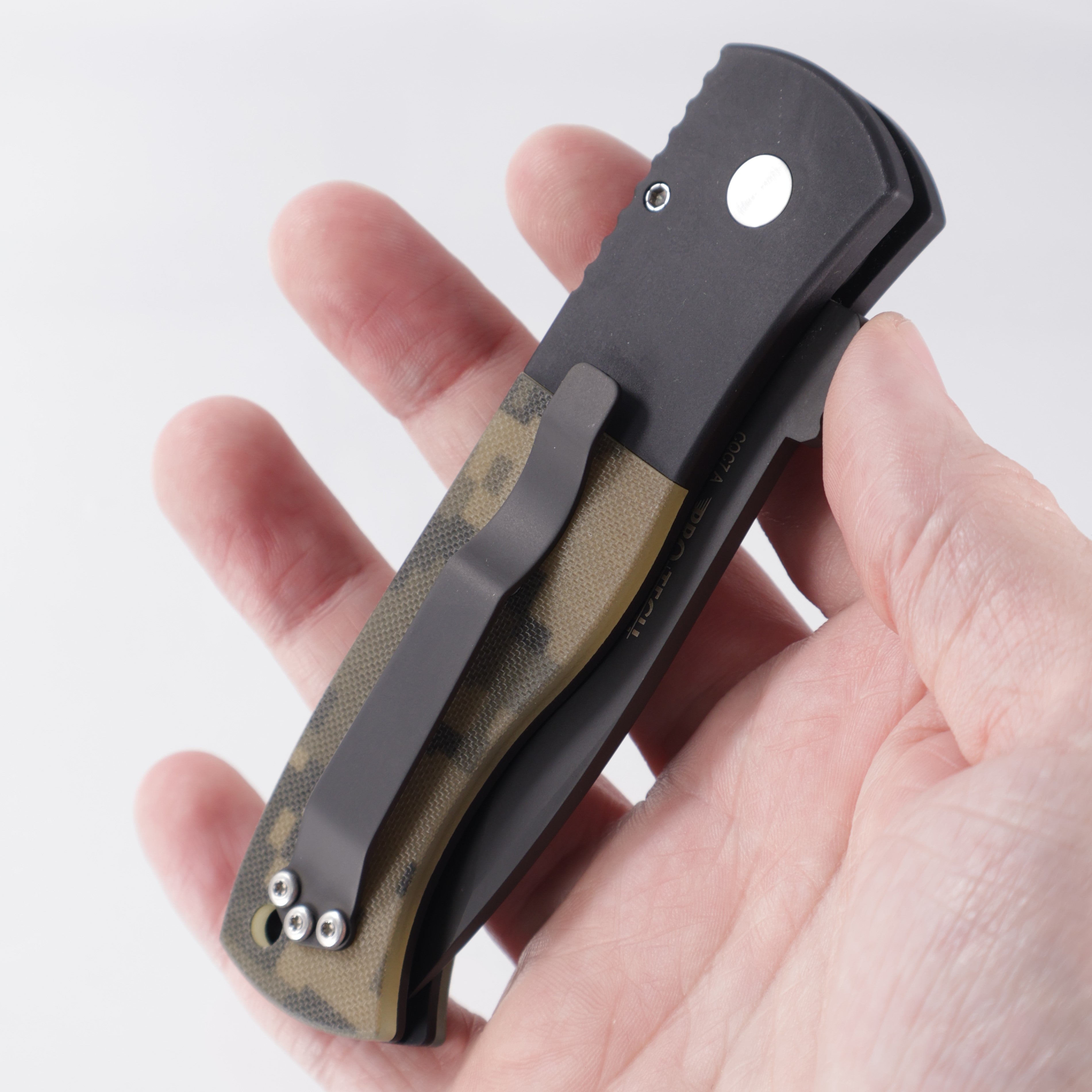 Pro-Tech Emerson CQC7 - Black Aluminum w/ Digi-Cam G10 Inlays - DLC 154CM - E7A25 *PRE-OWNED