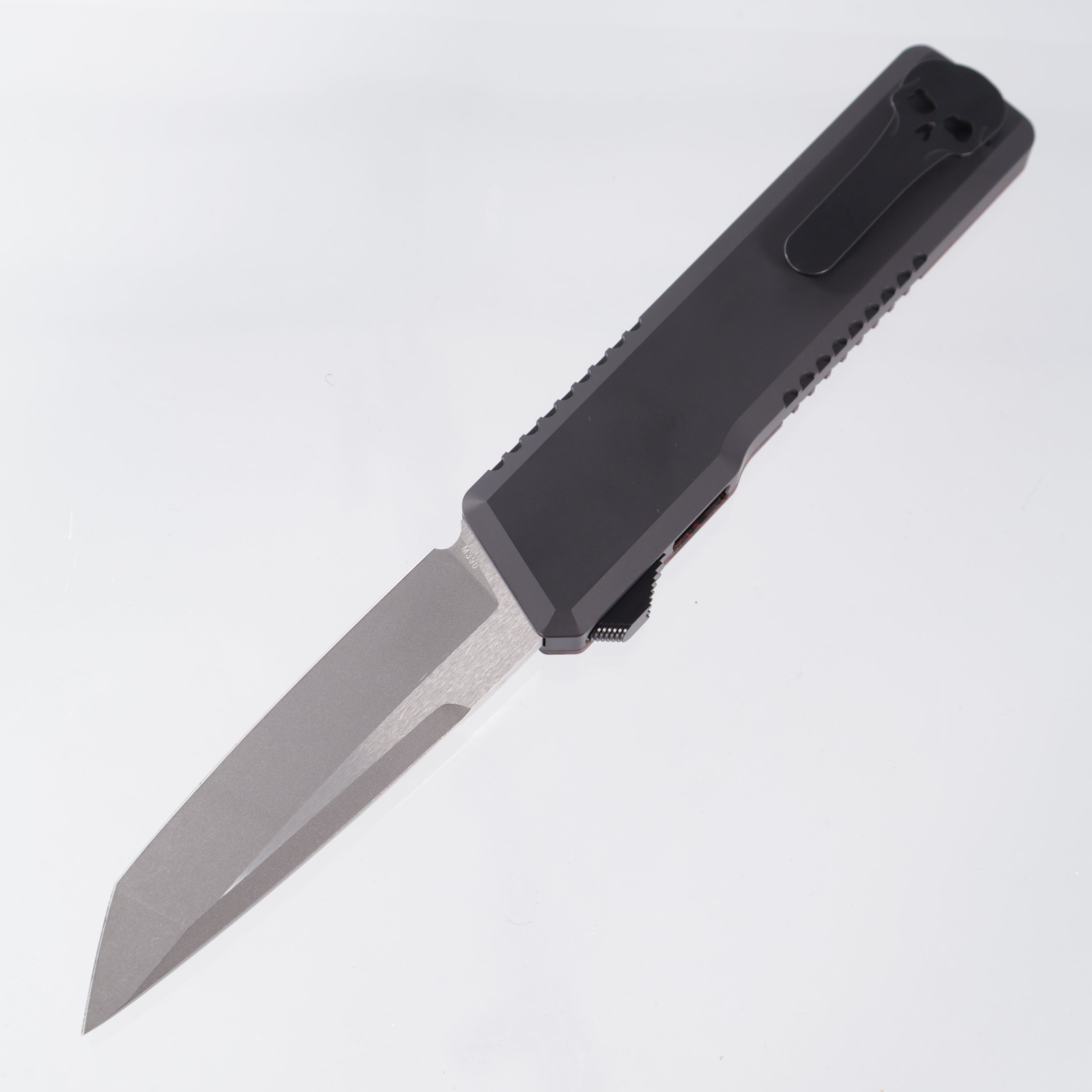 Chaves Dissident OTF - Lava Flow Fat Carbon Top Scale - Black Aluminum - 2-Tone Stonewash M390 - CKG Group Knife 2025 *PRE-OWNED*