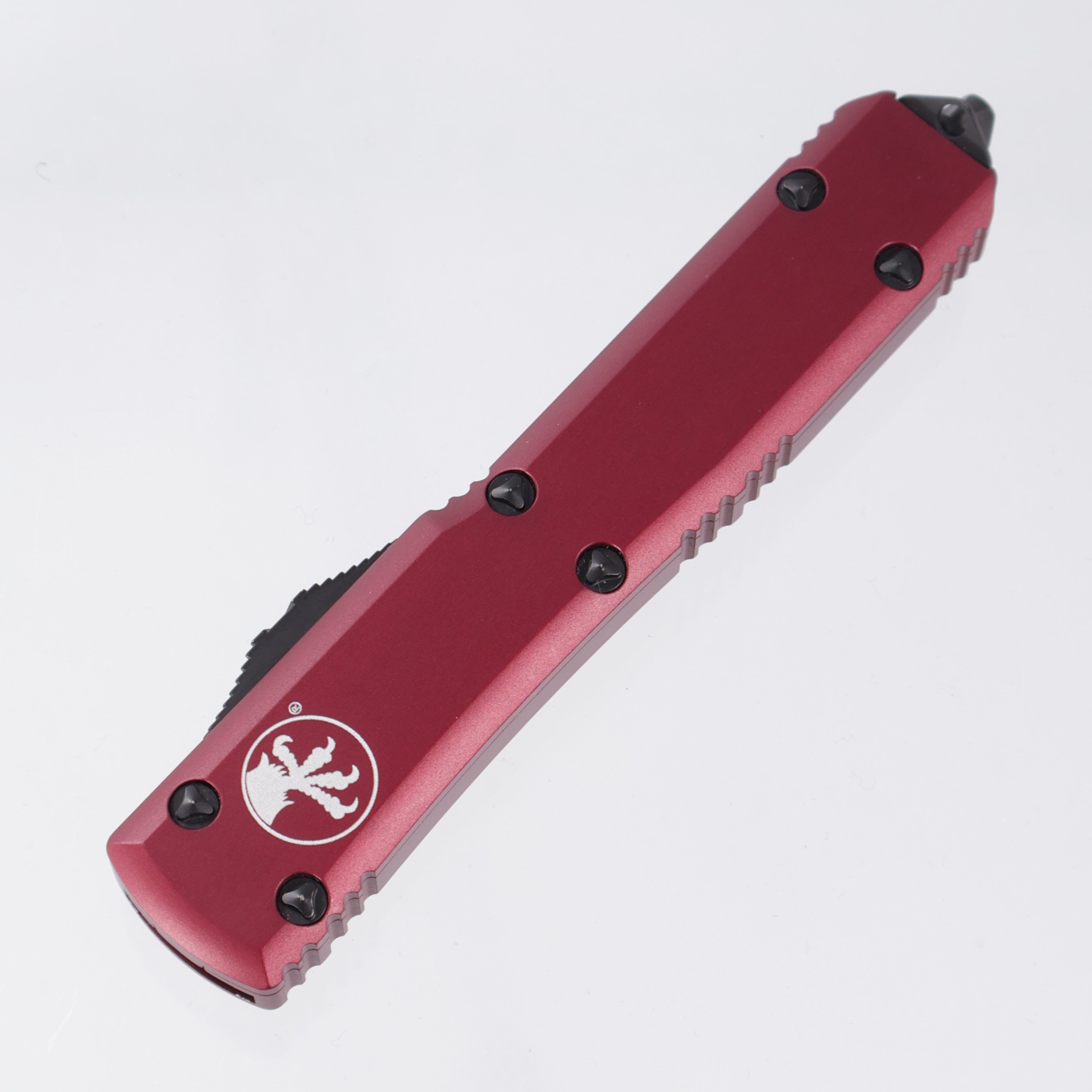 Microtech Ultratech Double Edge - Merlot Aluminum - 2-Tone Tactical M390 - 122-1 MR *PRE-OWNED*