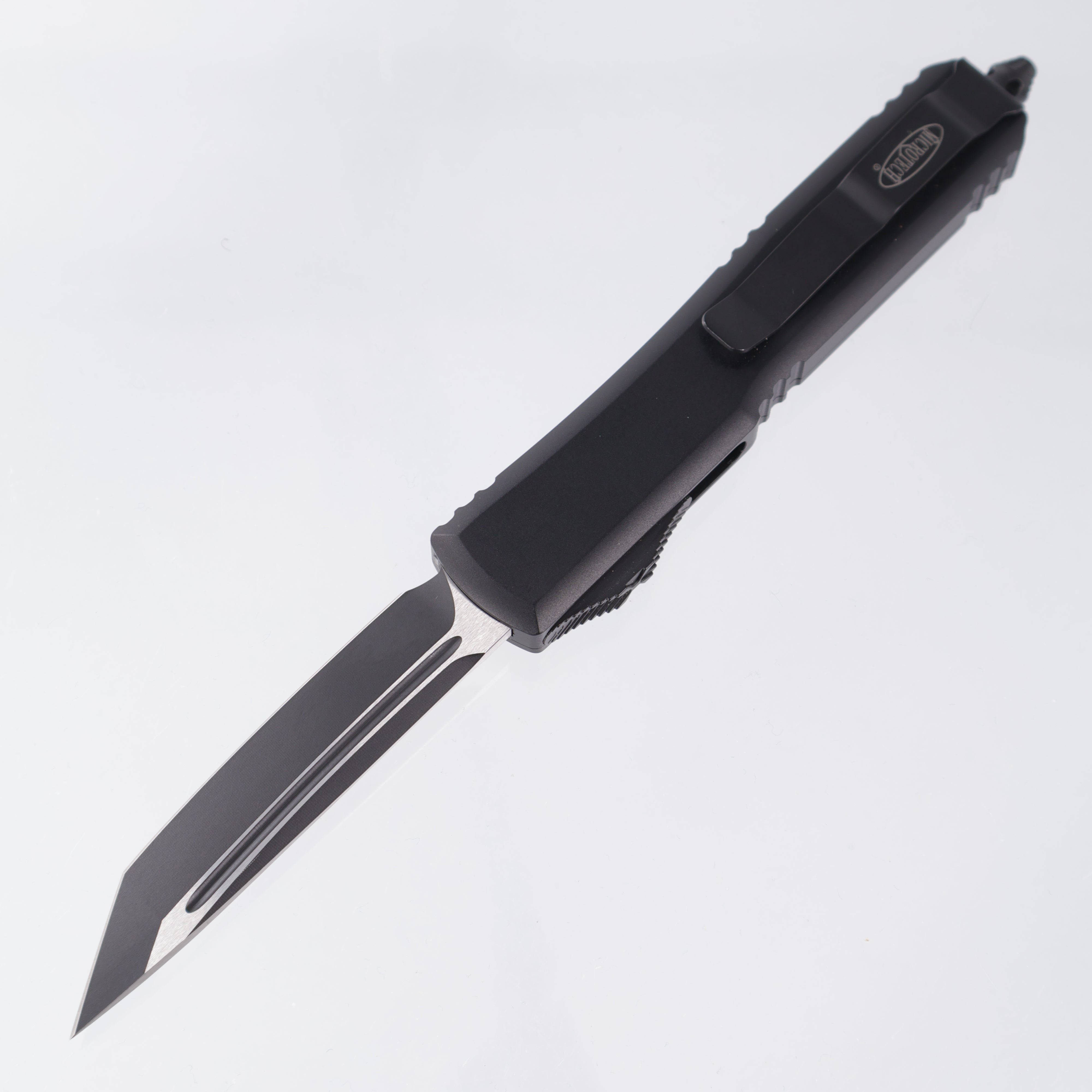 Microtech Ultratech Tanto - Black Aluminum - 2-Tone Tactical M390 - 123-1 UMS *PRE-OWNED*