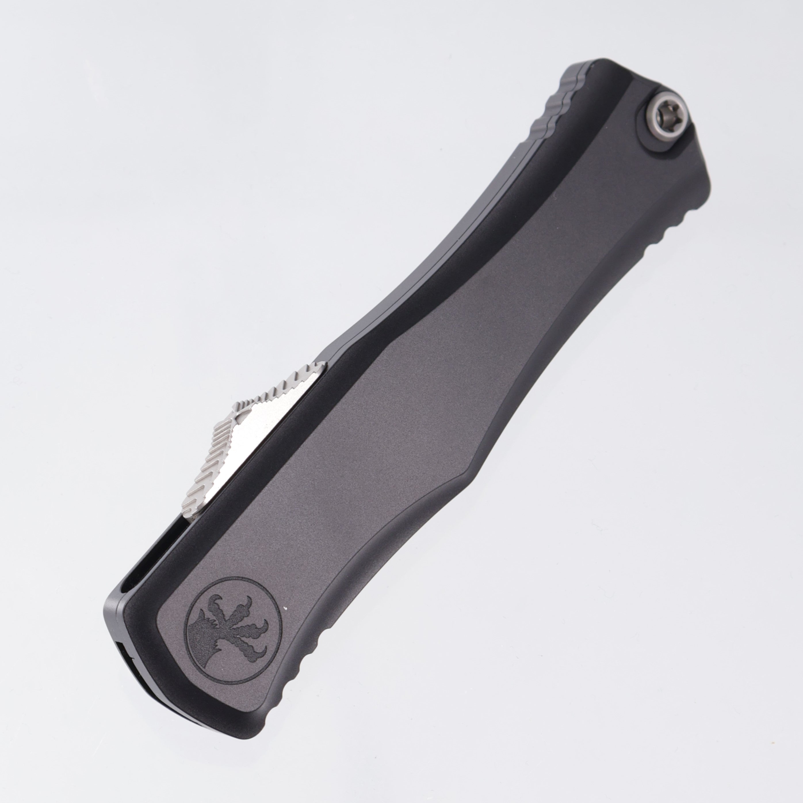 Microtech Hera II Double Edge - Black Aluminum - Stonewash M390MK - 1702-10 *PRE-OWNED*