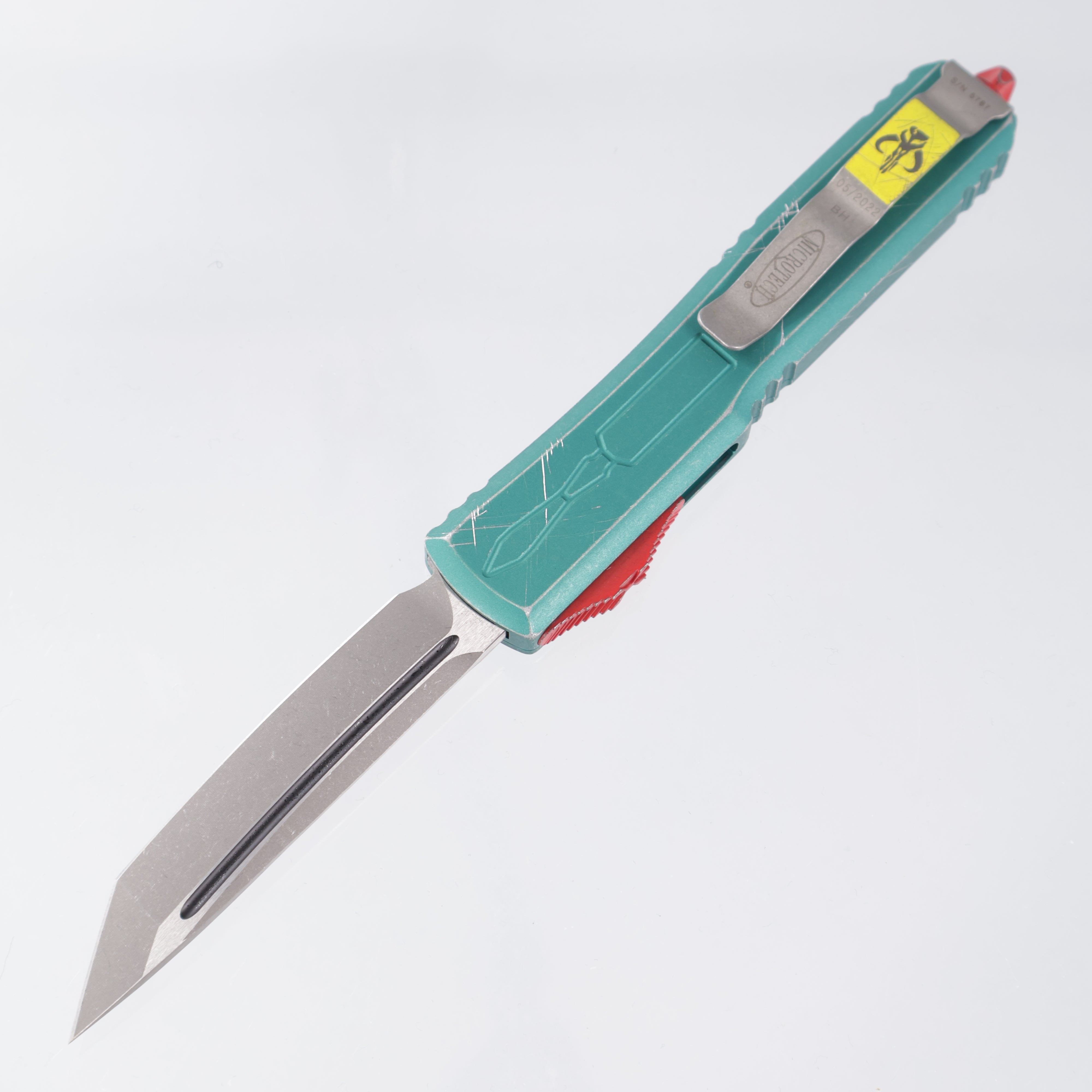 Microtech Ultratech Bounty Hunter Tanto - Bounty Hunter Chassis - Apocalyptic Blade - 123-10 BH *PRE-OWNED*