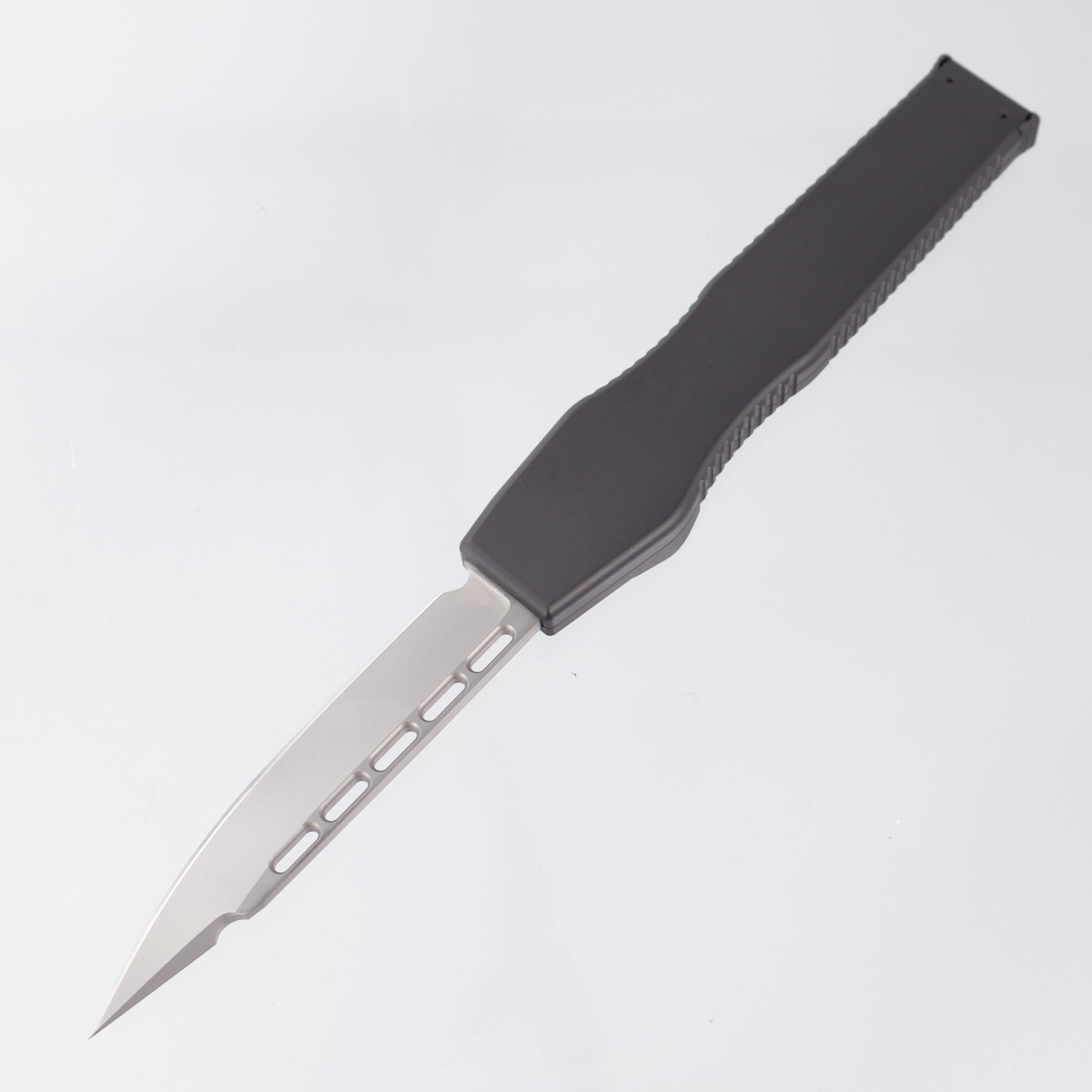 Microtech Halo II Single Edge - Dark Gray Aluminum Chassis - Beadblast 154CM - 04/98 Build *PRE-OWNED*