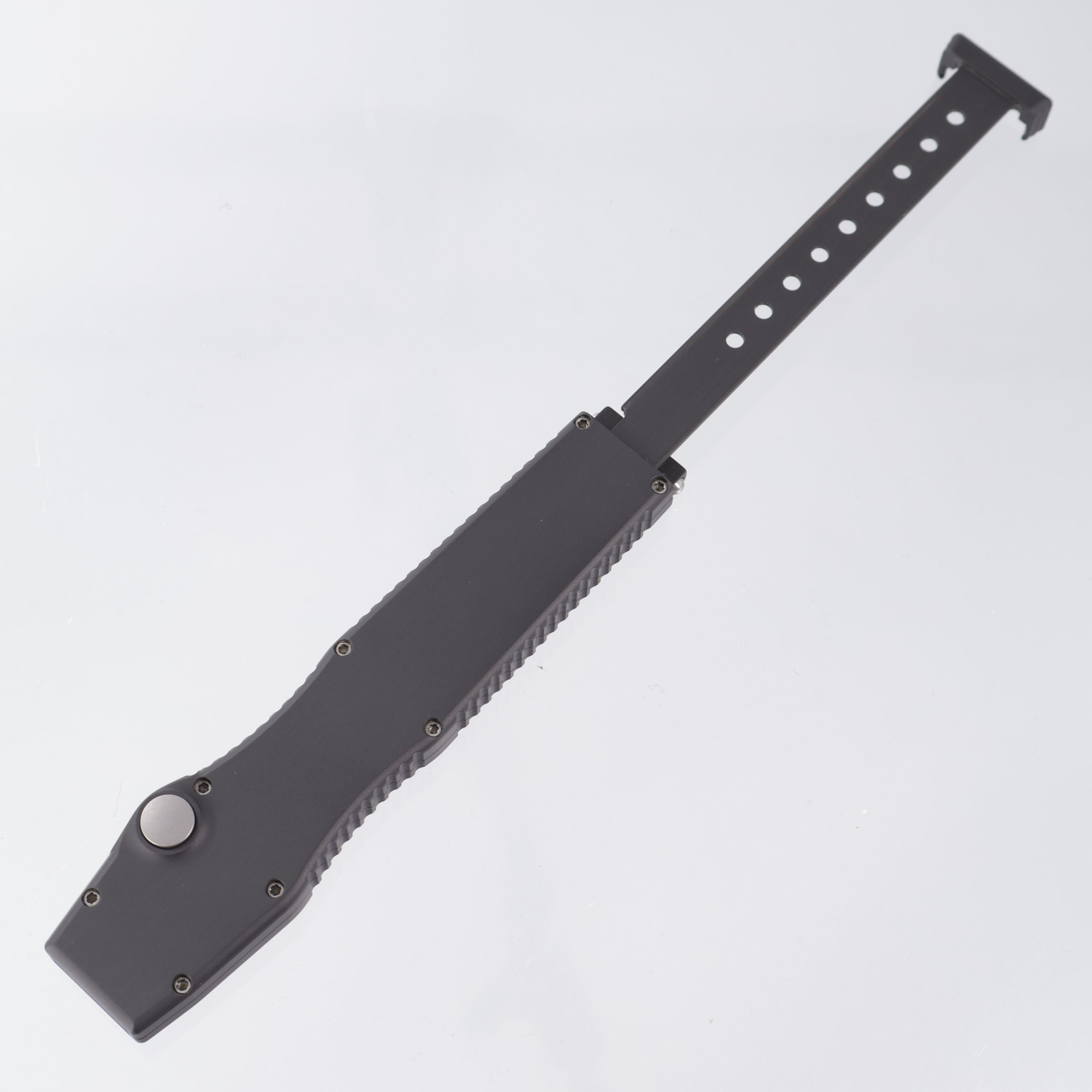 Microtech Halo II Single Edge - Dark Gray Aluminum Chassis - Beadblast 154CM - 04/98 Build *PRE-OWNED*