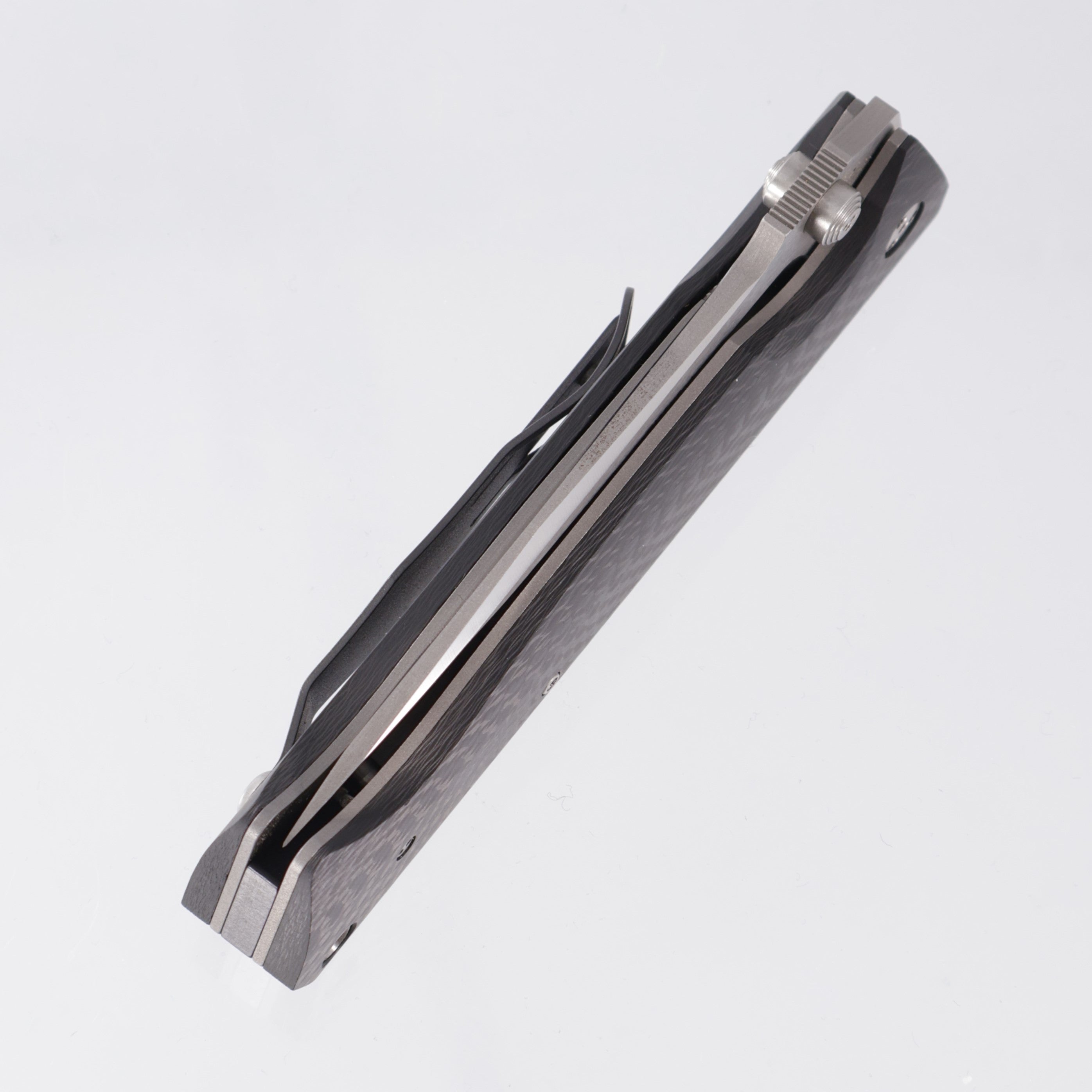 Microtech CMTX-5-A Dual Action - Carbon Fiber Scales w/ Clip Release - Satin Partial Serrate S30V - 10/2004 Build *PRE-OWNED* & *NO BOX*