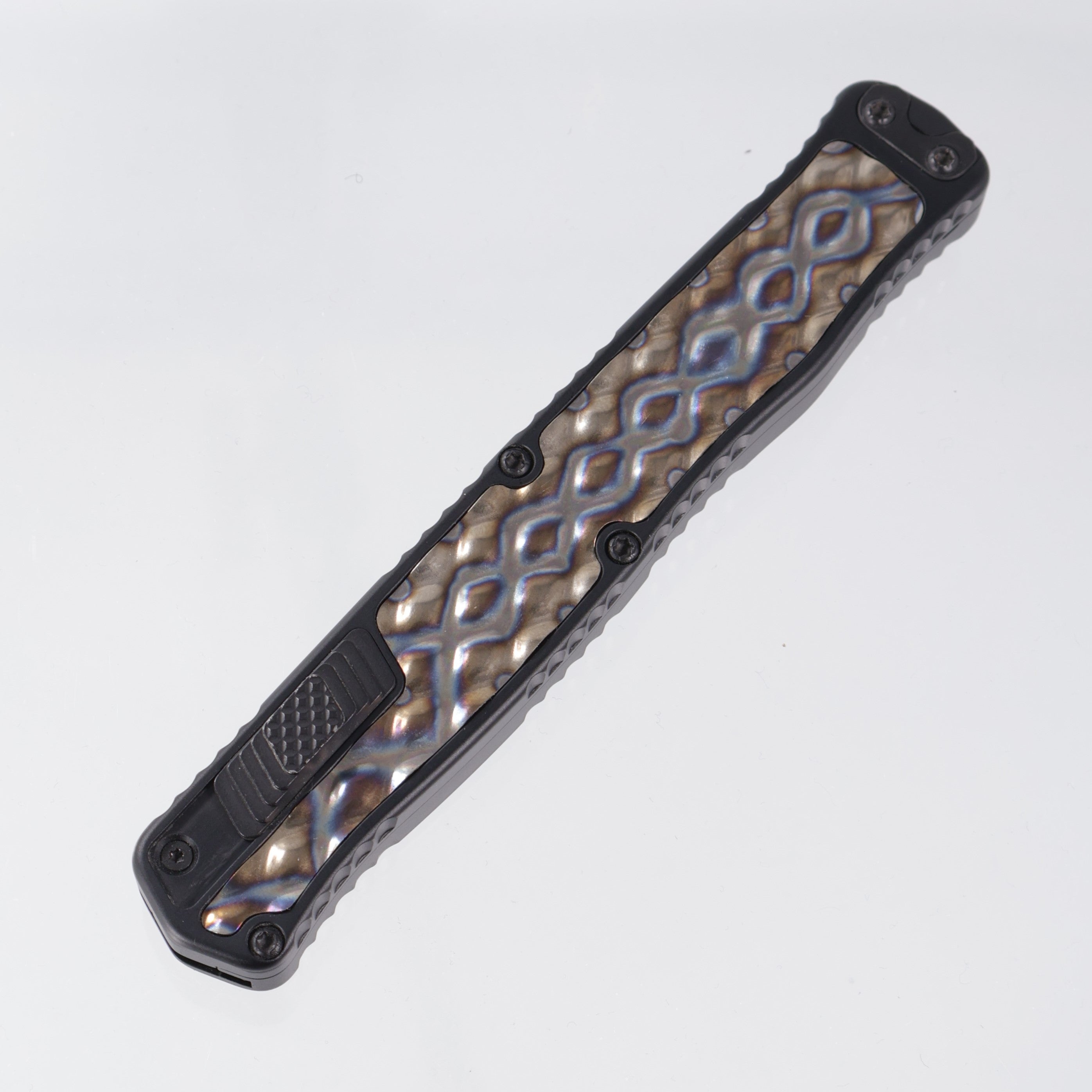Heretic Cleric II Double Edge - Black Aluminum w/ Flamed Titanium
