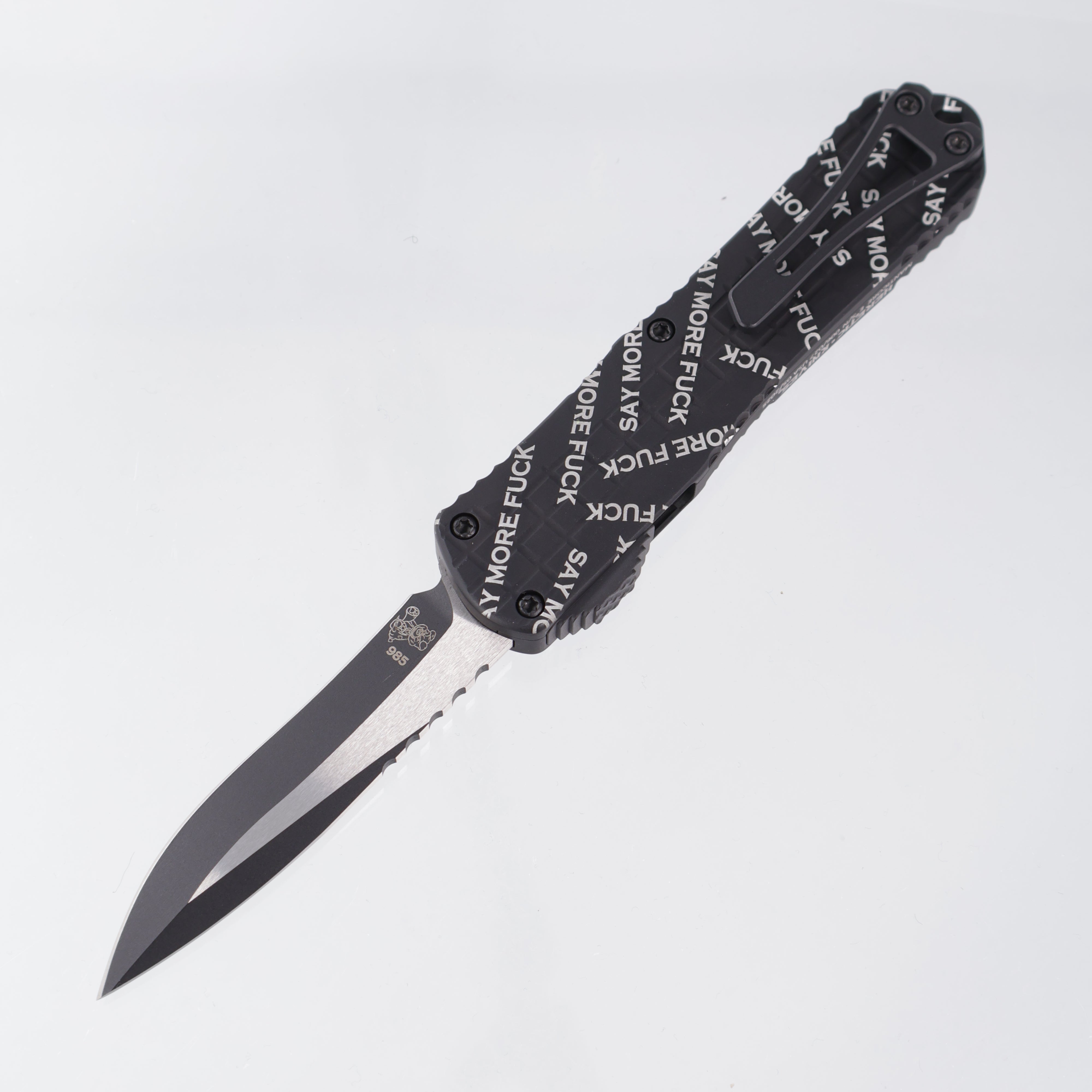 Heretic Manticore E Recurve - Snugglez Says “Say More Fuck” Edition - 2-Tone Magnacut - H029F-10A-FU - S/N: 006 *PRE-OWNED*