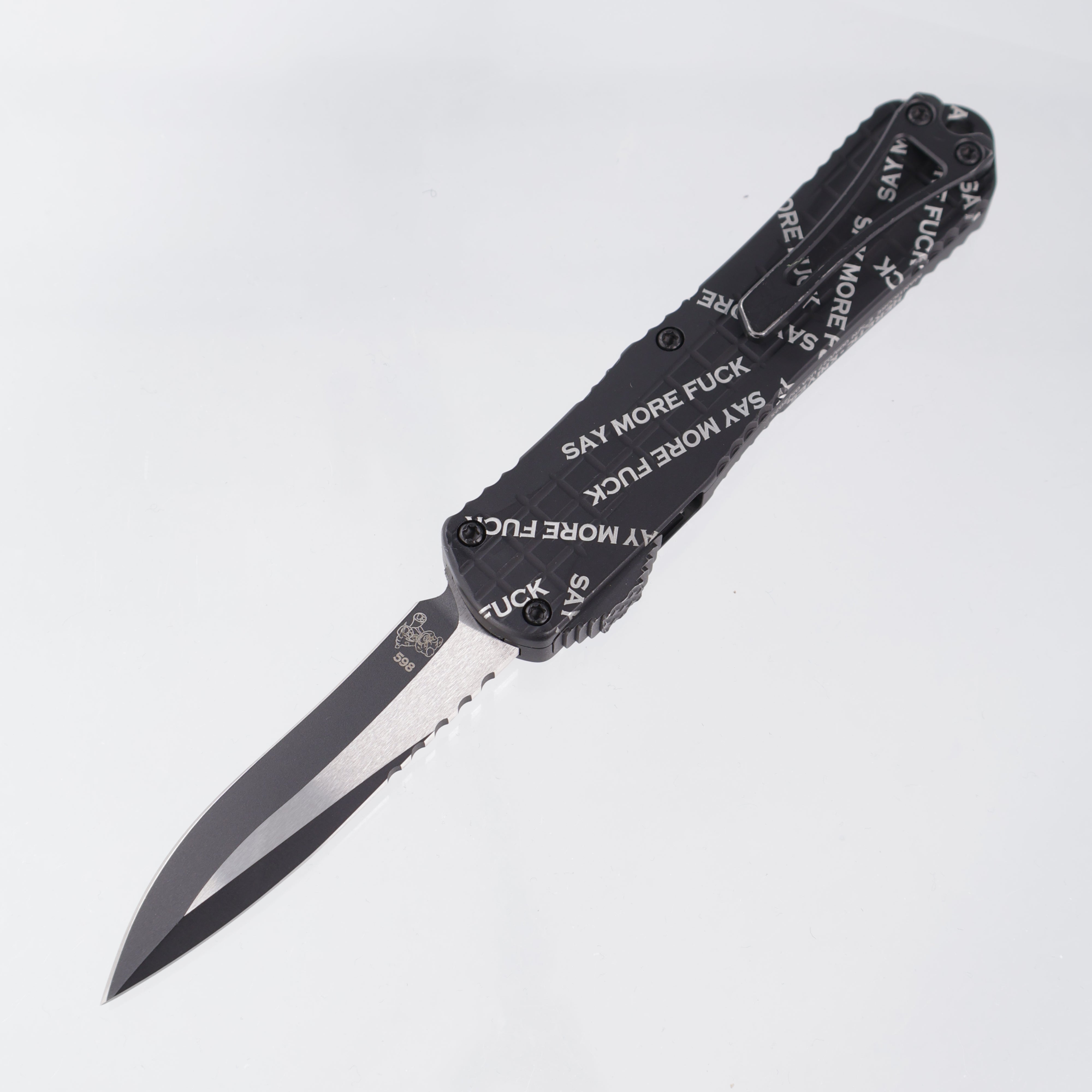 Heretic Manticore E Recurve - Snugglez Says “Say More Fuck” Edition - 2-Tone Magnacut - H029F-10A-FU - S/N: 009 *PRE-OWNED*