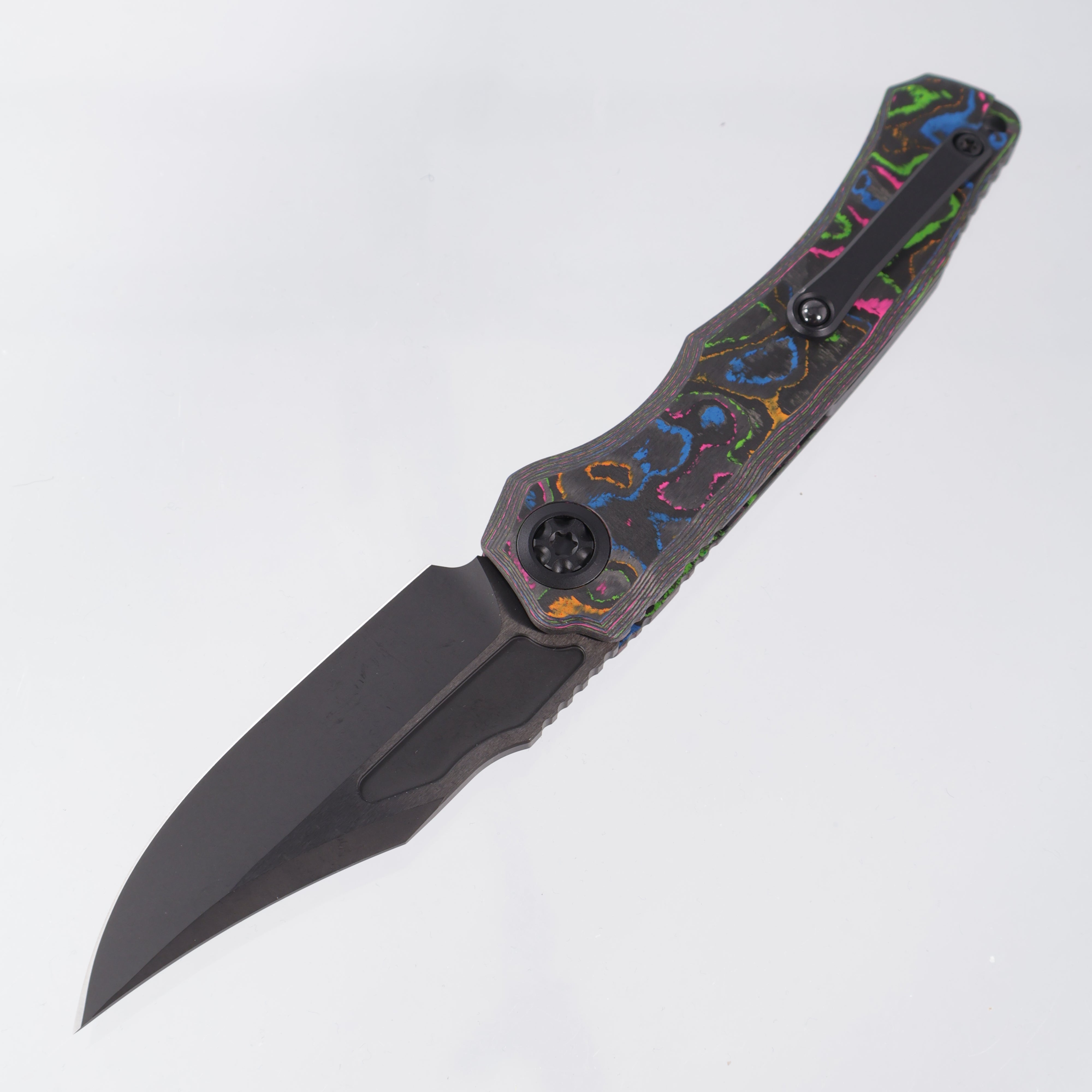 Heretic Wraith V4 Auto Bowie - 80s Camo Carbon Chassis - DLC Magnacut - H002-6A-CC/80s - BROP Exclusive *PRE-OWNED*