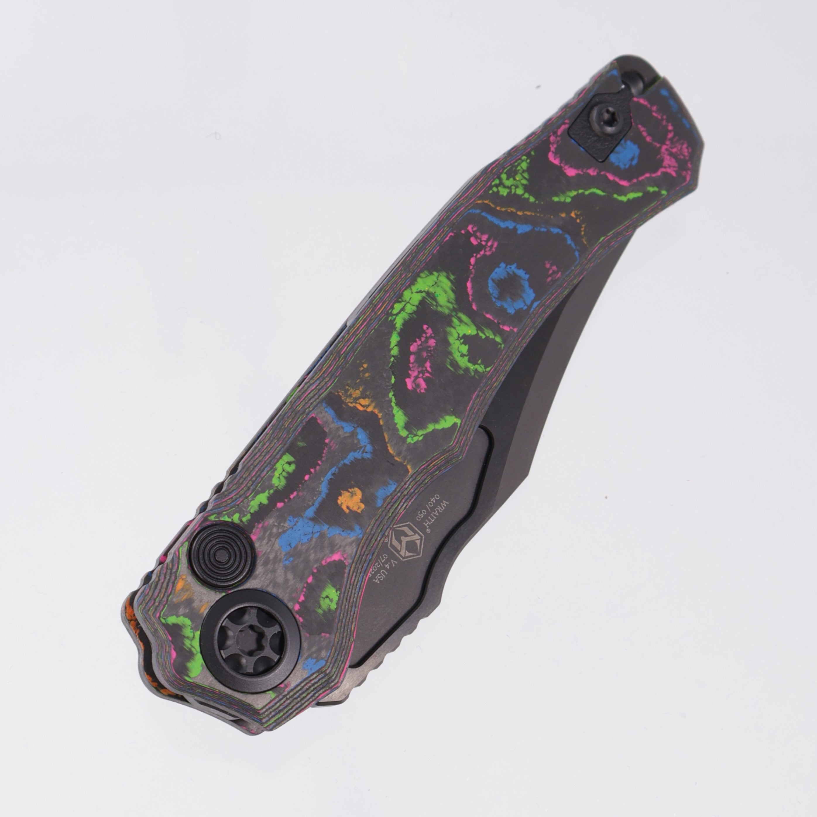 Heretic Wraith V4 Auto Bowie - 80s Camo Carbon Chassis - DLC Magnacut - H002-6A-CC/80s - BROP Exclusive *PRE-OWNED*