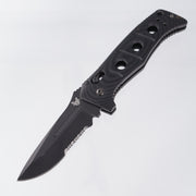 Benchmade Adamas Auto - Black G10 - Cerakote D2 Partial Serrate - 2750SBK *PRE-OWNED* *NO BOX*