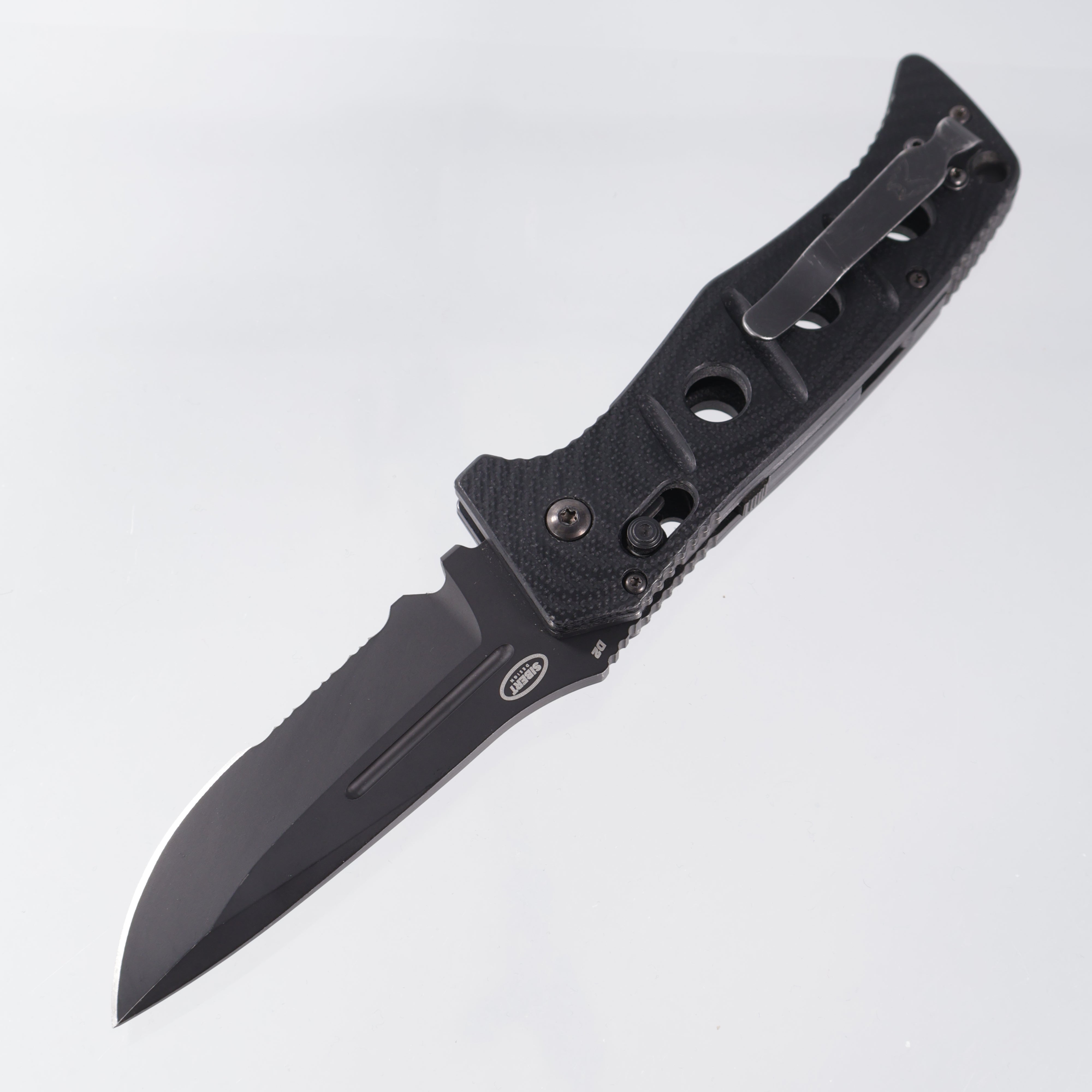 Benchmade Adamas Auto - Black G10 - Cerakote D2 Partial Serrate - 2750SBK *PRE-OWNED* *NO BOX*