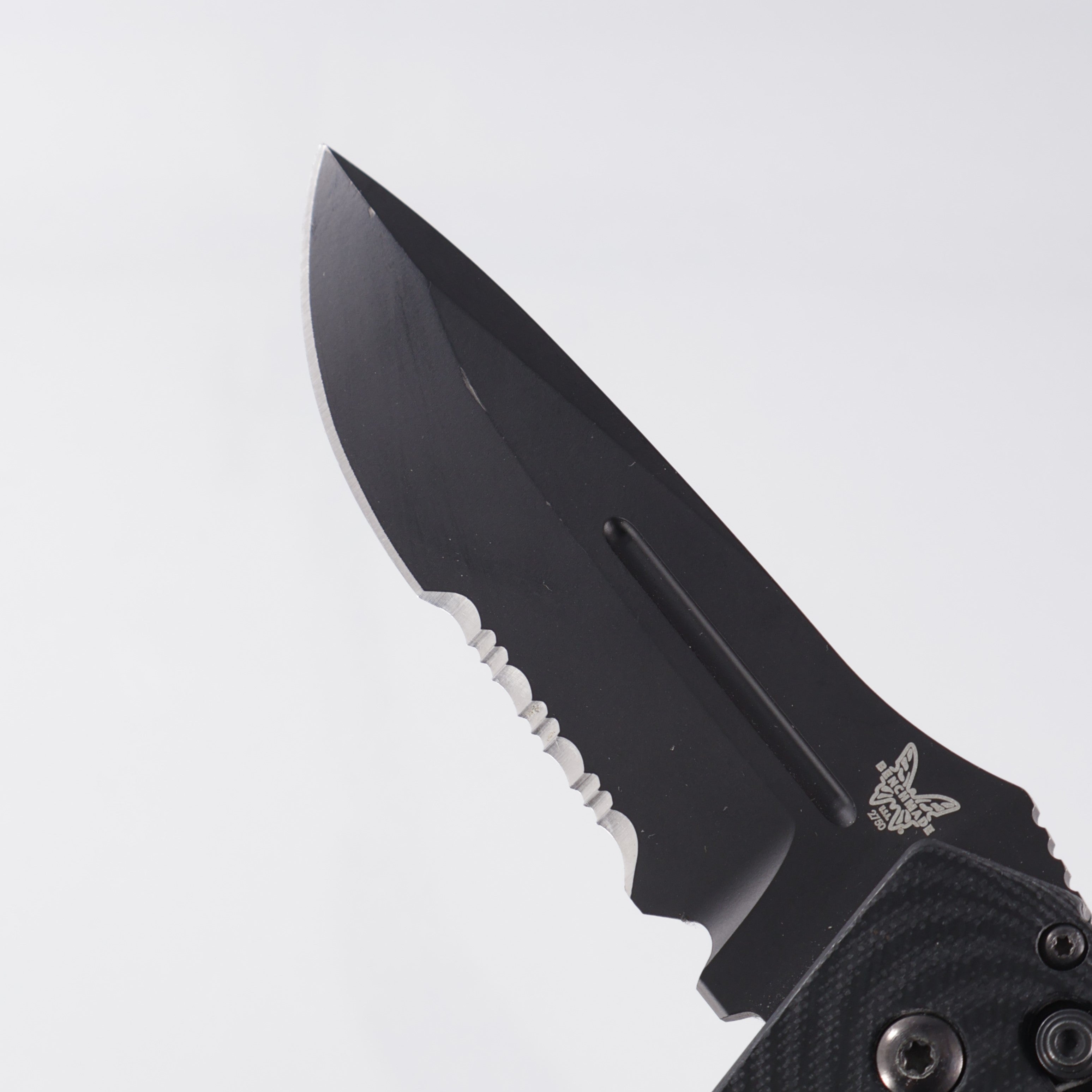 Benchmade Adamas Auto - Black G10 - Cerakote D2 Partial Serrate - 2750SBK *PRE-OWNED* *NO BOX*