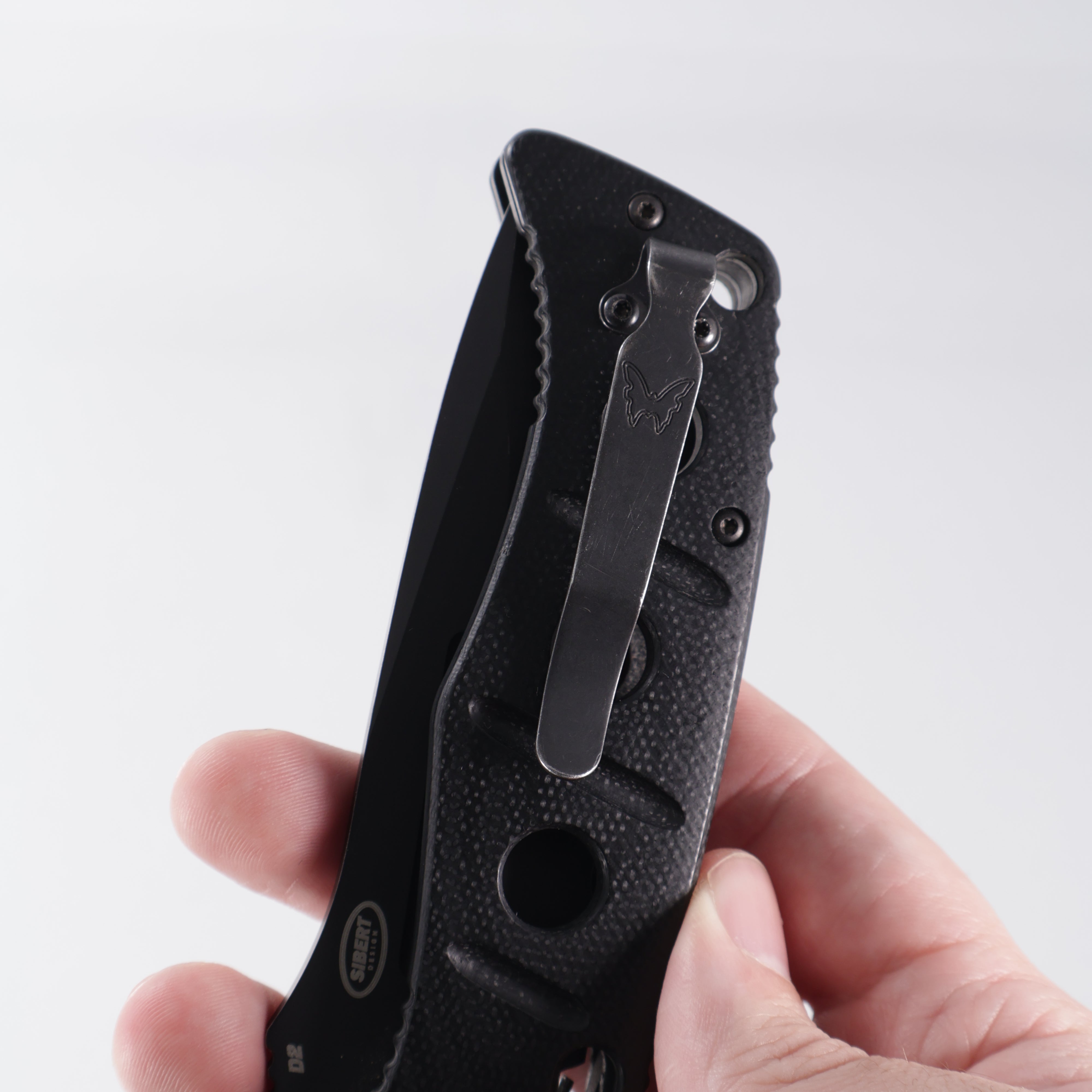 Benchmade Adamas Auto - Black G10 - Cerakote D2 Partial Serrate - 2750SBK *PRE-OWNED* *NO BOX*