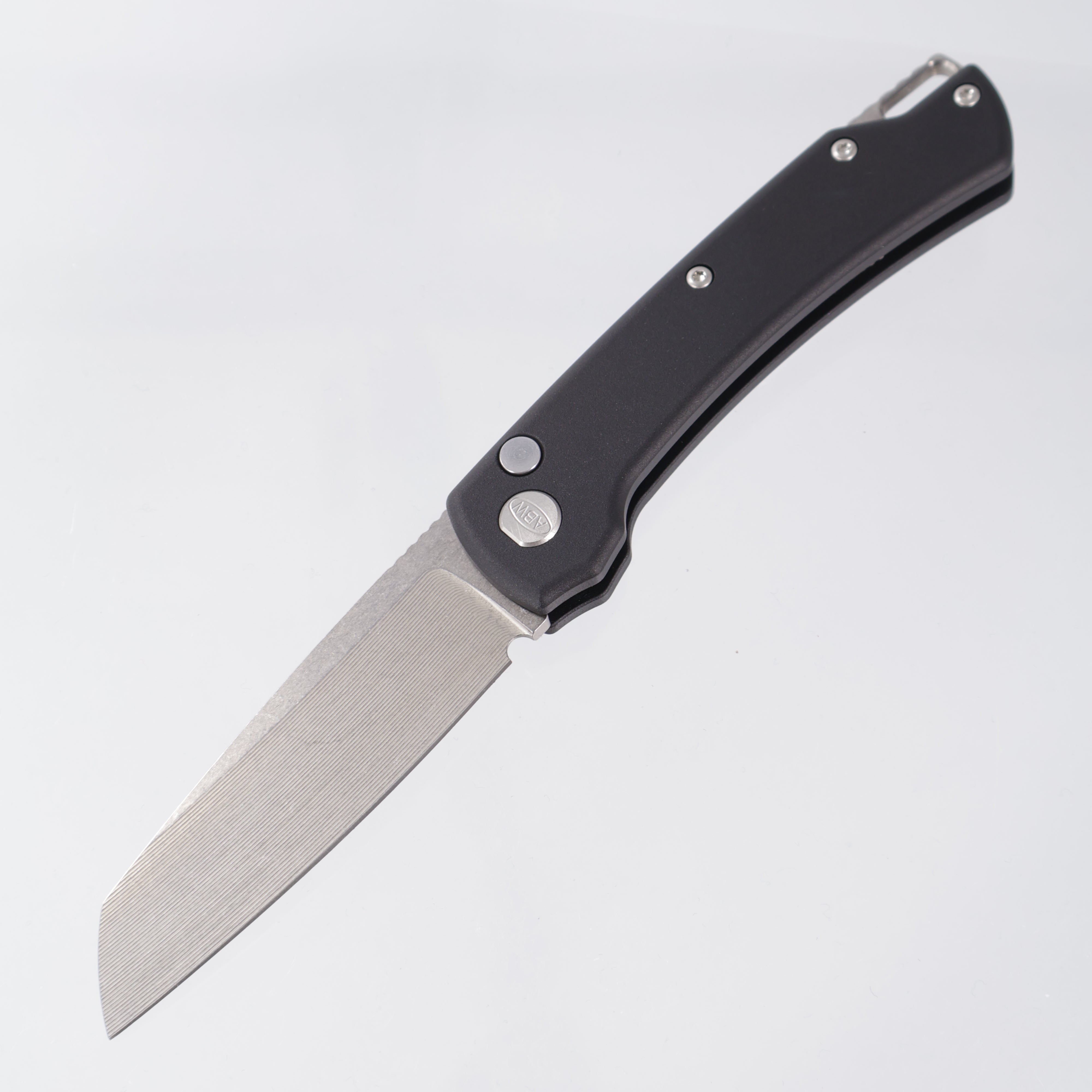 American Badeworks Model 3 Auto - Black Aluminum - Stonewash Magnacut *PRE-OWNED*