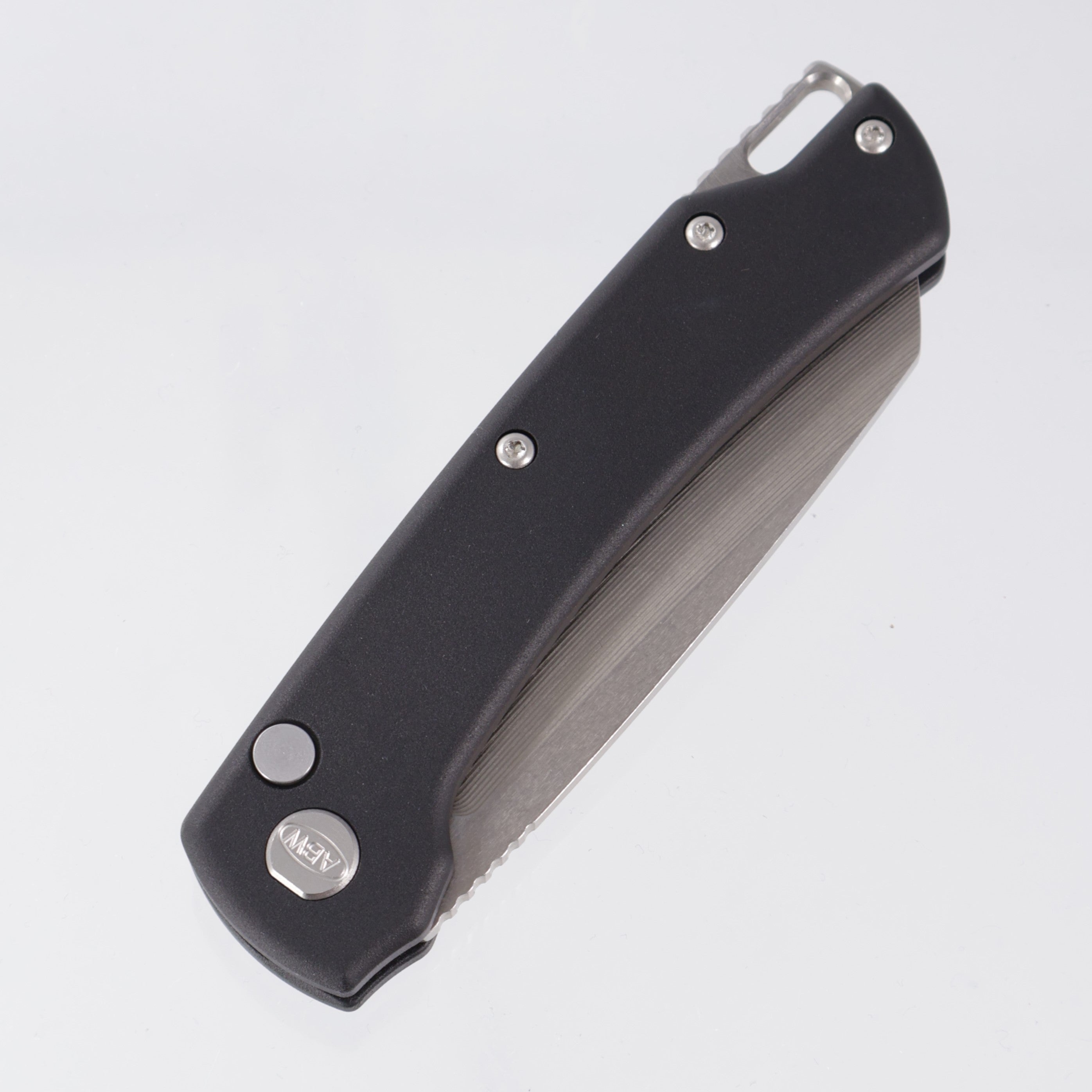 American Badeworks Model 3 Auto - Black Aluminum - Stonewash Magnacut *PRE-OWNED*