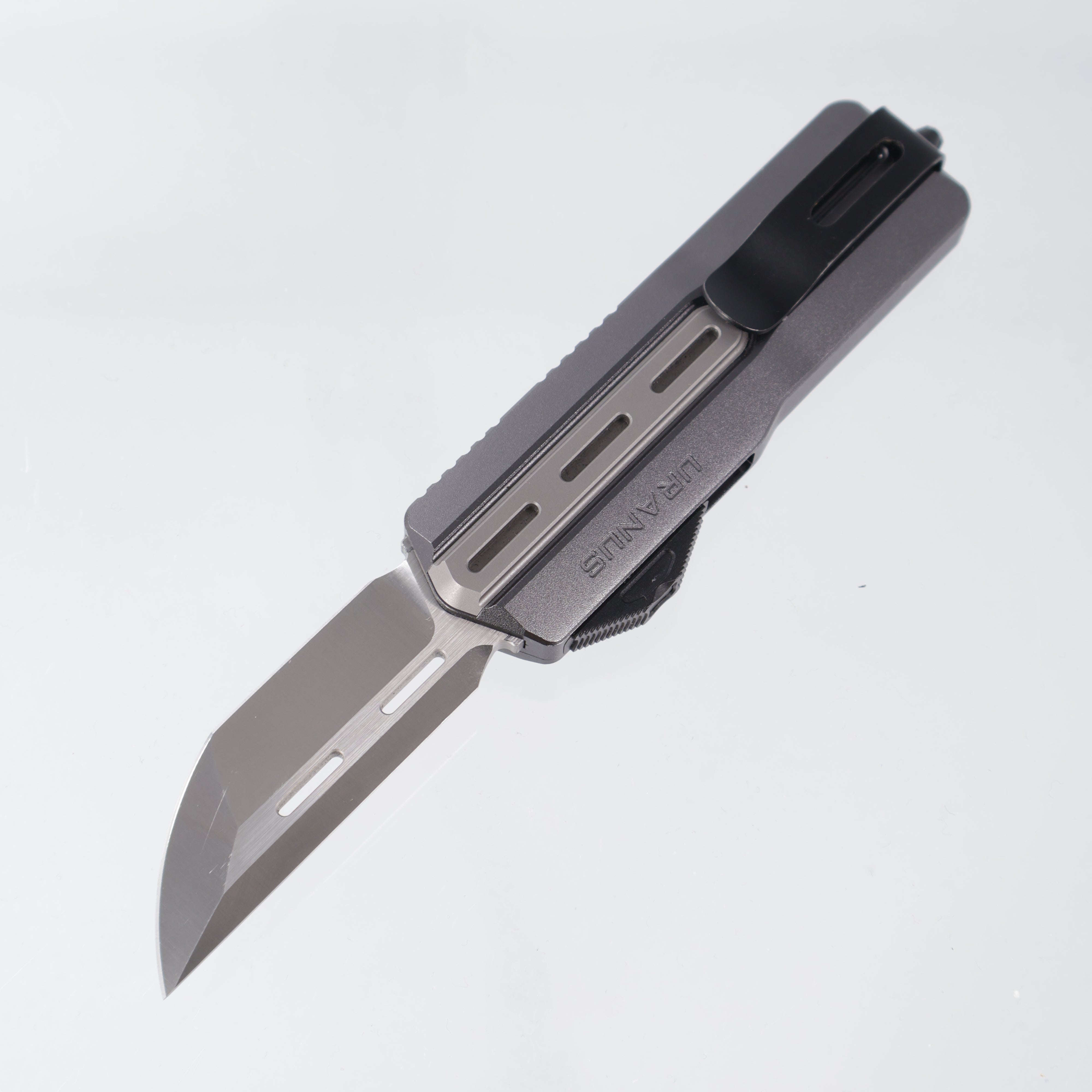 Maxace Uranus Tanto - Gray Aluminum - Satin 10CR15MoV *PRE-OWNED* *NO BOX*