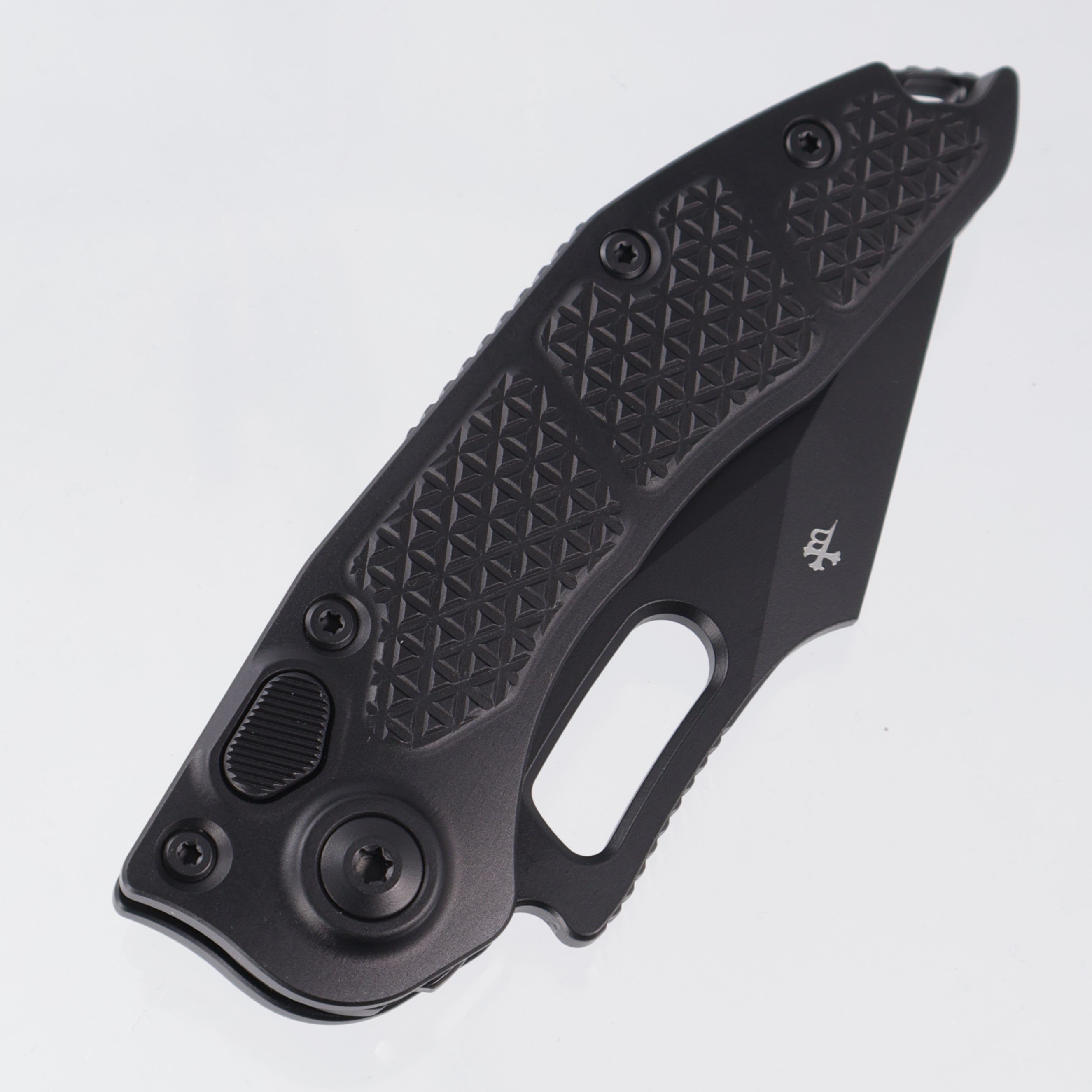 Microtech Stitch Auto - Black Aluminum - Black Tactical M390 - 169-1 T *PRE-OWNED*