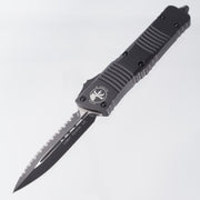 Microtech Combat Troodon Double Edge - Black Aluminum - Tactical 2-Tone M390 - 142-3 T *PRE-OWNED*