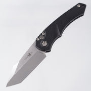 Heretic Mini Pariah Tanto Auto - Black Polymer - Stonewash Magancut - H055-2A *PRE-OWNED*