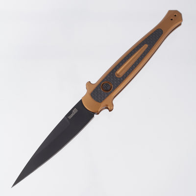 Kershaw Launch 8 Auto - Bronze Aluminum - Black CPM-154 - 7150EBBLK *PRE-OWNED*
