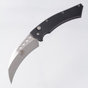 Microtech Hawk - Black Aluminum - Satin Blade - 06/2005 Build *PRE-OWNED*