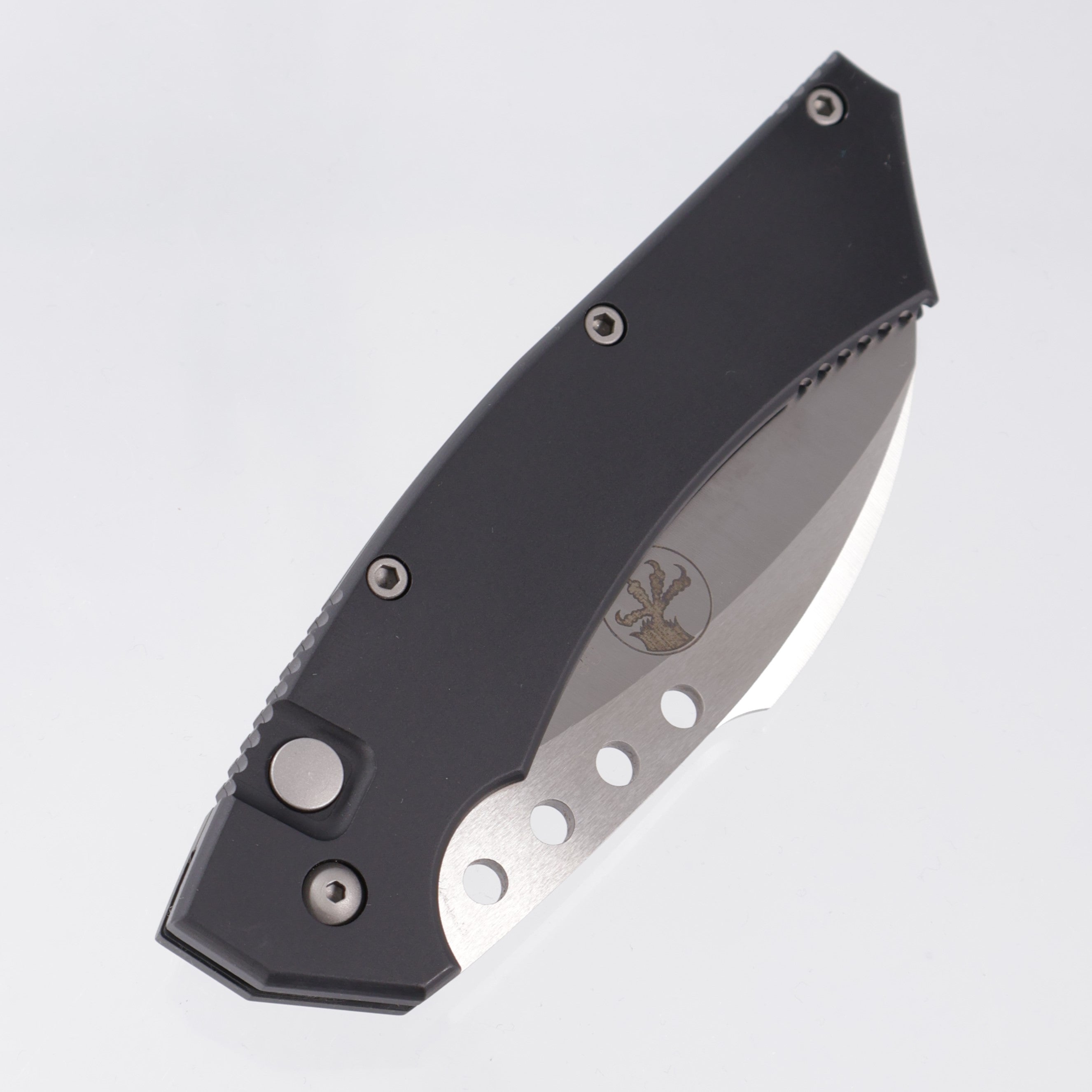 Microtech Hawk - Black Aluminum - Satin Blade - 06/2005 Build *PRE-OWNED*
