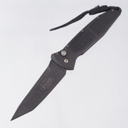 Microtech Mini Socom Auto Tanto - Black Aluminum - Black 154CM w/ Anthony Marfione Signature - 02/2000 *PRE-OWNED*