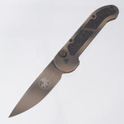 Microtech UMS - Tan Camo Aluminum w/ Safety - Cerakote Blade - 11/2003 Build *PRE-OWNED*
