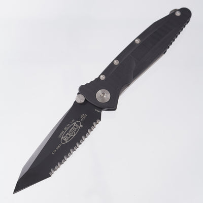 Microtech Socom Delta Tanto - Black G10 w/ Sub Frame Lock - Black Full Serrate CPM-D2 - 11/2012 Build *PRE-OWNED*