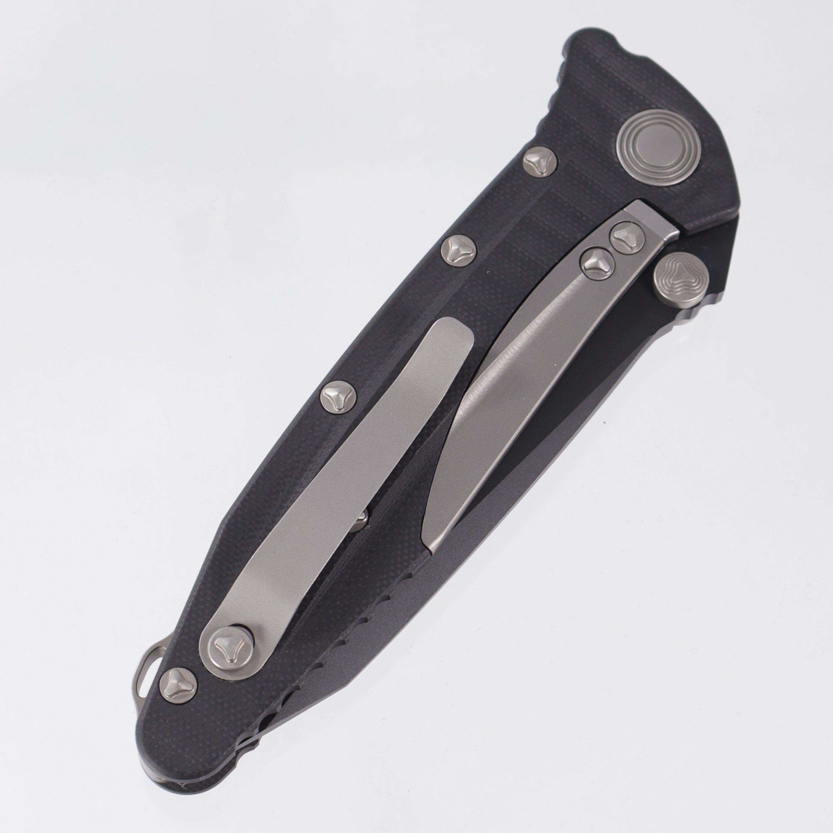 Microtech Socom Delta Tanto - Black G10 w/ Sub Frame Lock - Black Full Serrate CPM-D2 - 11/2012 Build *PRE-OWNED*