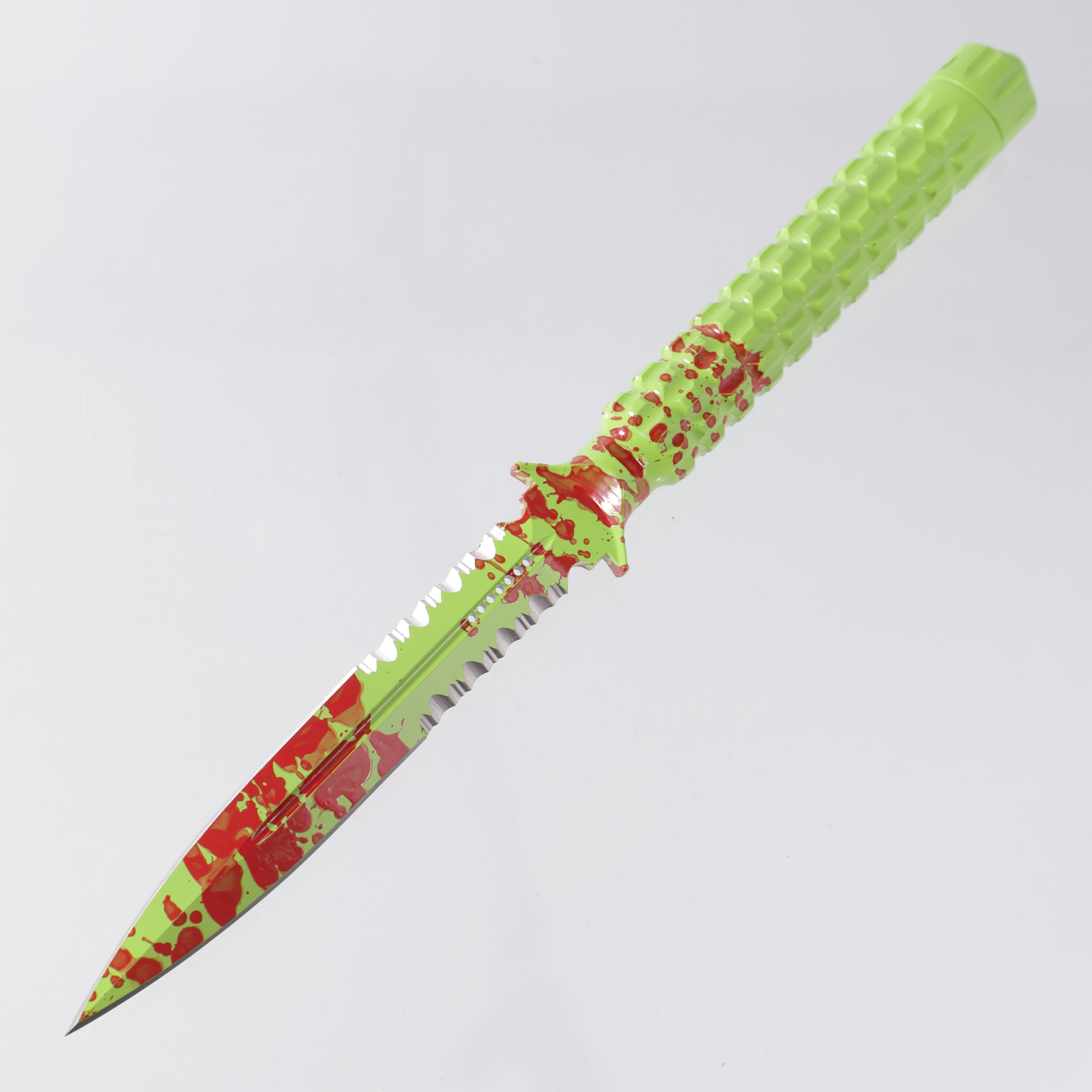 Microtech ADO Dagger - Zombie-Tech - Partial Serrate Blade - 2013 Build *PRE-OWNED*