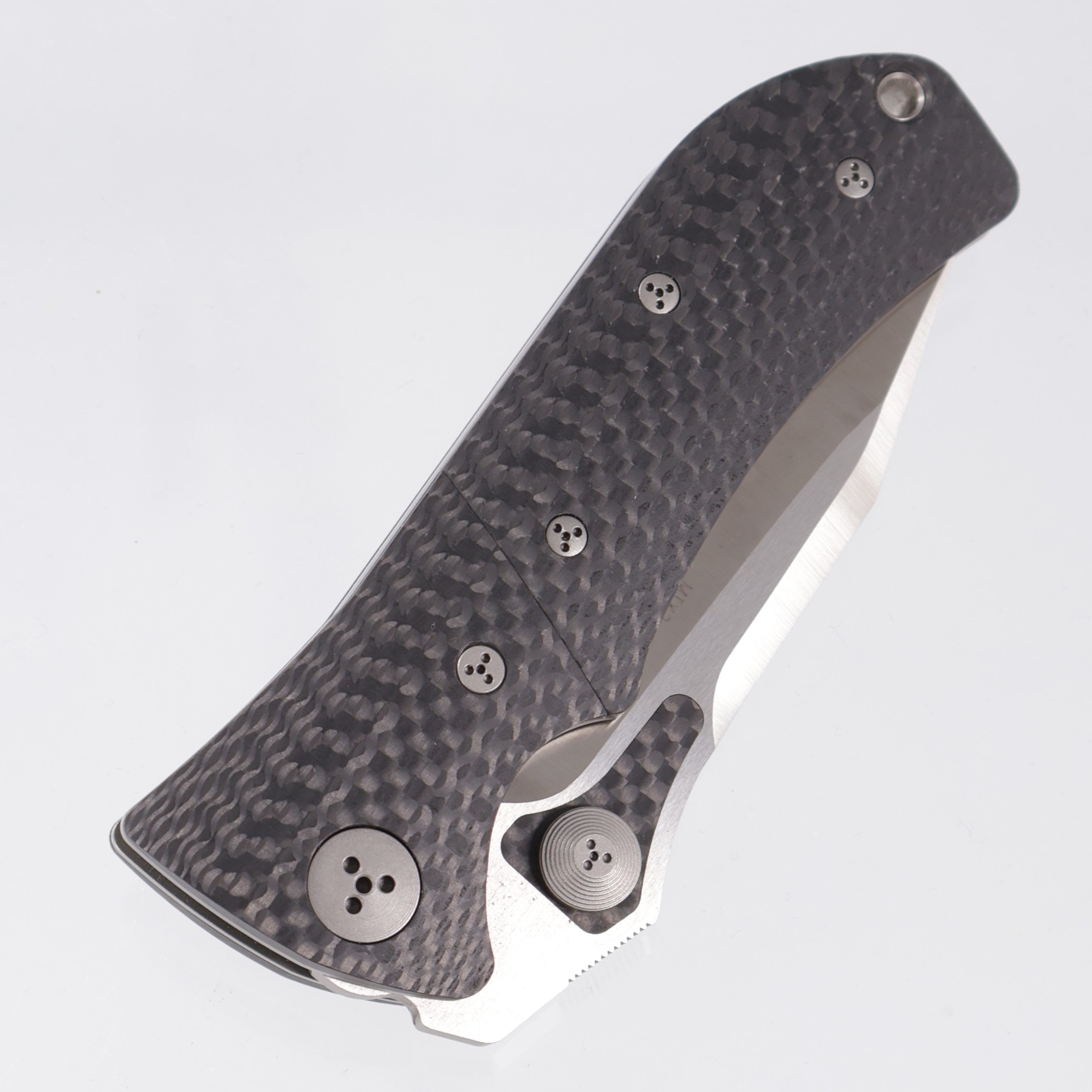 Microtech MTX-2 Dual Action - One Piece Carbon Fiber w/ Bolster Release - Satin Partial Serrate S30V - 04/2004 *PRE-OWNED*