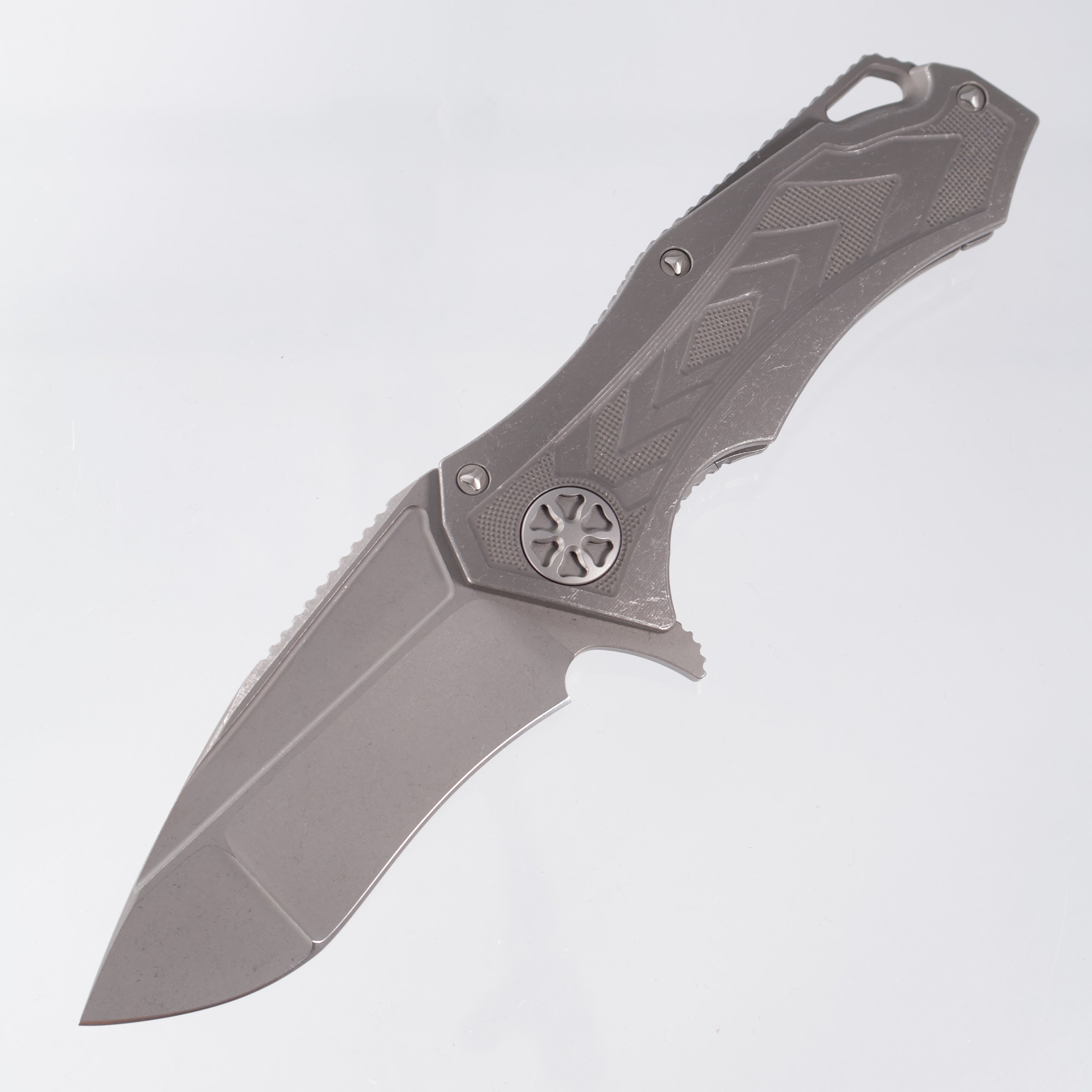 Marfione Custom Starlord - Full Apocalyptic Titanium - Apocalyptic Compound Grind Elmax - 05/2015 Build *PRE-OWNED*