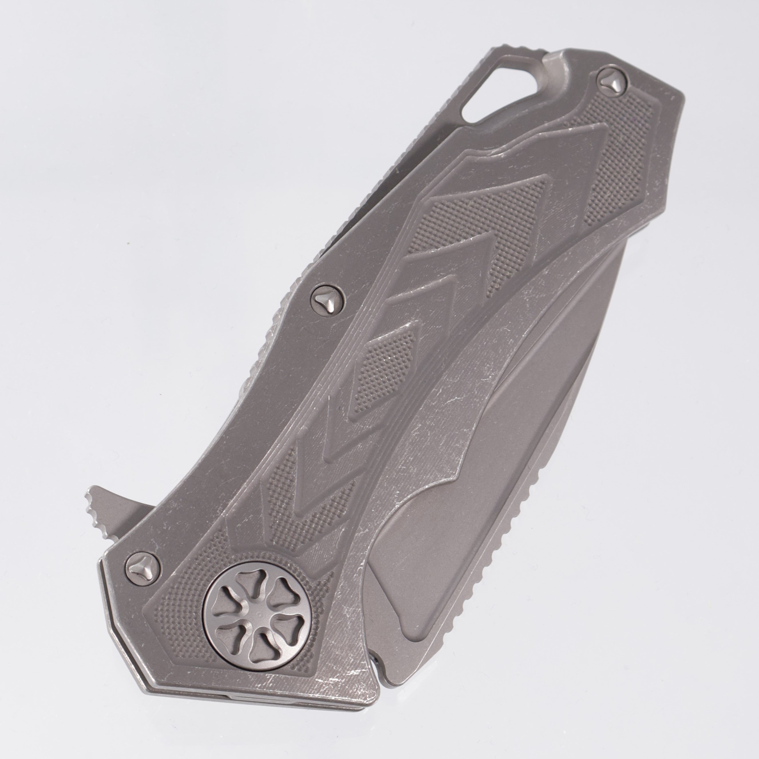 Marfione Custom Starlord - Full Apocalyptic Titanium - Apocalyptic Compound Grind Elmax - 05/2015 Build *PRE-OWNED*