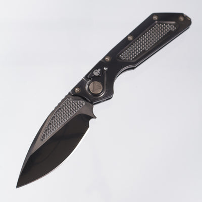 Marfione Custom D.O.C. Killswitch - DLC Titanium w/ Bronze Hardware, Flamed Accents & Punisher Skull Button - Stonewash DLC - 04/2015 Build - S/N: 017 *PRE-OWNED*