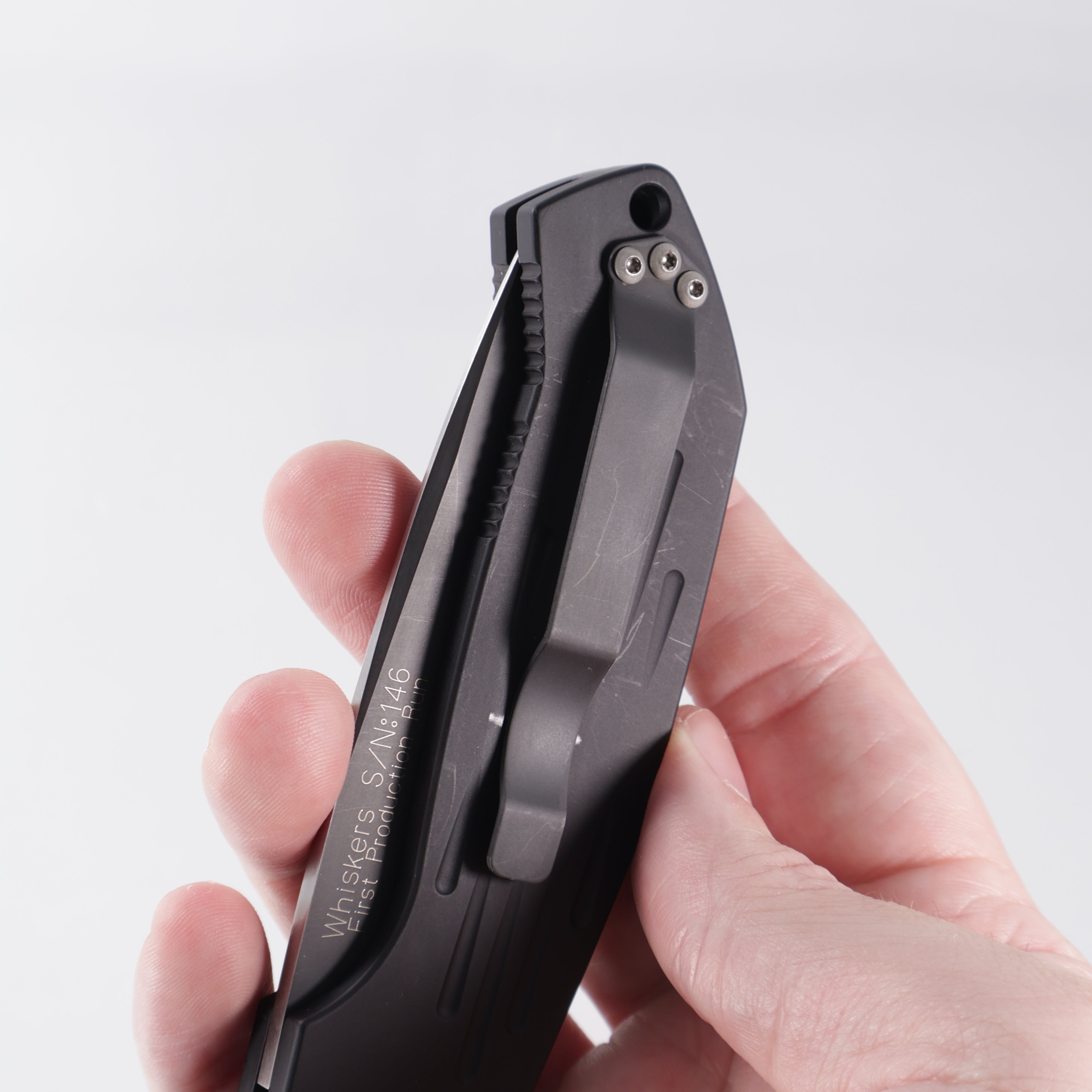 Pro-Tech Magic - Black Aluminum - DLC 154CM - First Production Run S/N: 146 *PRE-OWNED* *NO BOX*