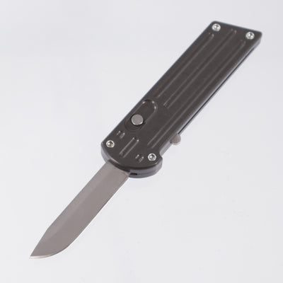 Pro-Tech Mini OTF - Gray Aluminum - Beadblast ATS-34 - S/N: 154 *PRE-OWNED*