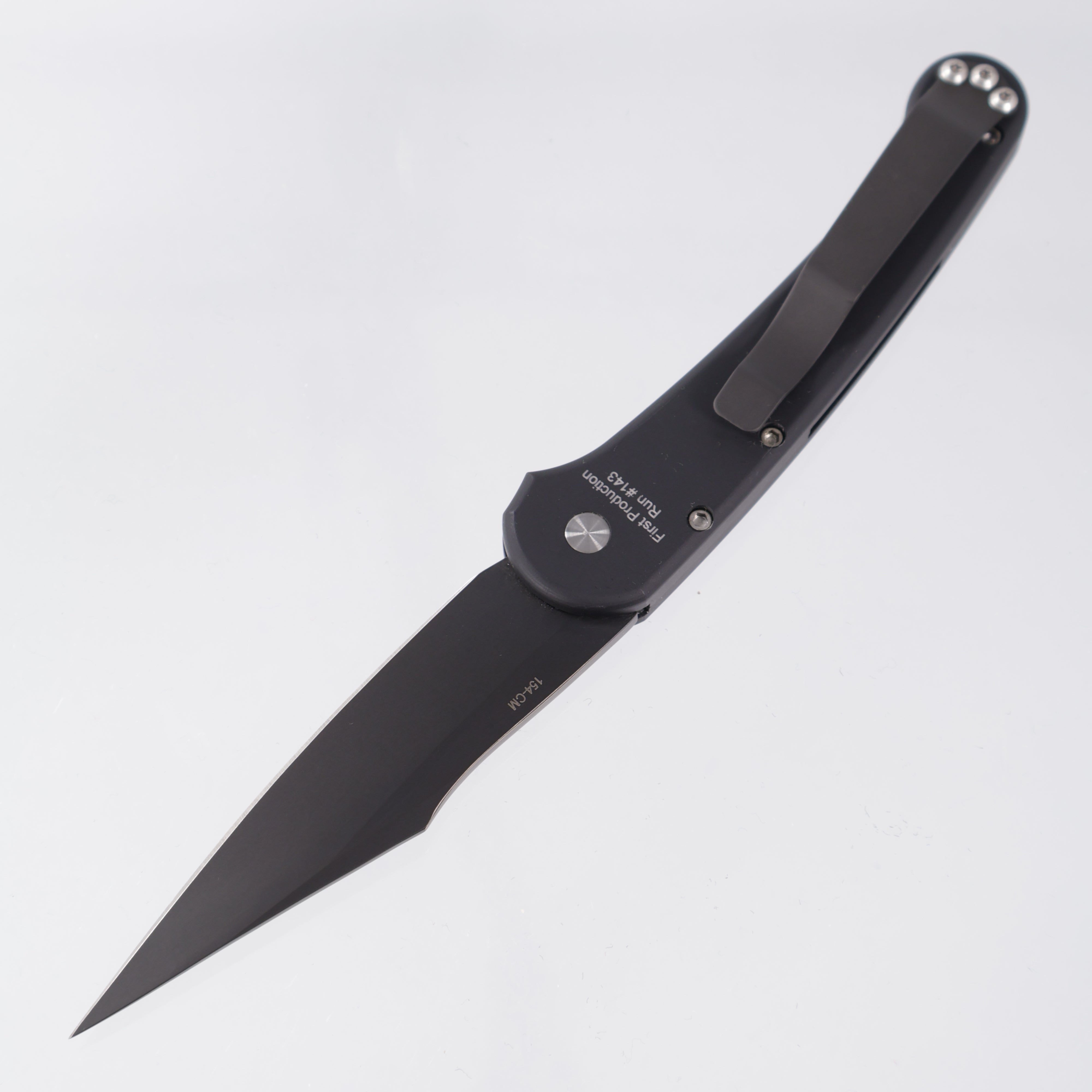 Pro-Tech Monaco 521 - Black Aluminum - DLC 154CM - First Production Run # 143 *PRE-OWNED*