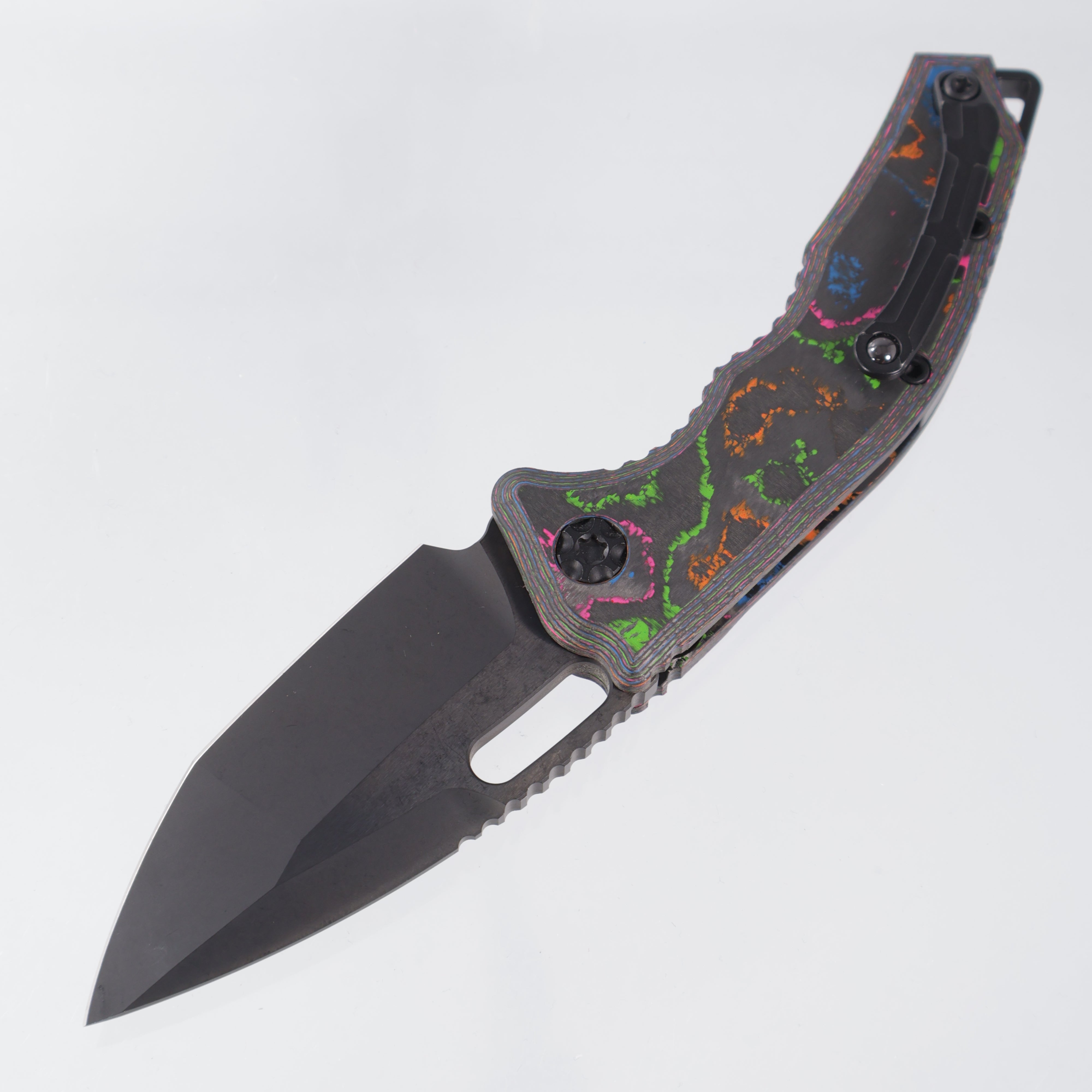 Heretic Medusa V3 Auto Tanto - 80s Camo Carbon - DLC Magnacut - H011-6A-80/CC - BROP Exclusive *PRE-OWNED*