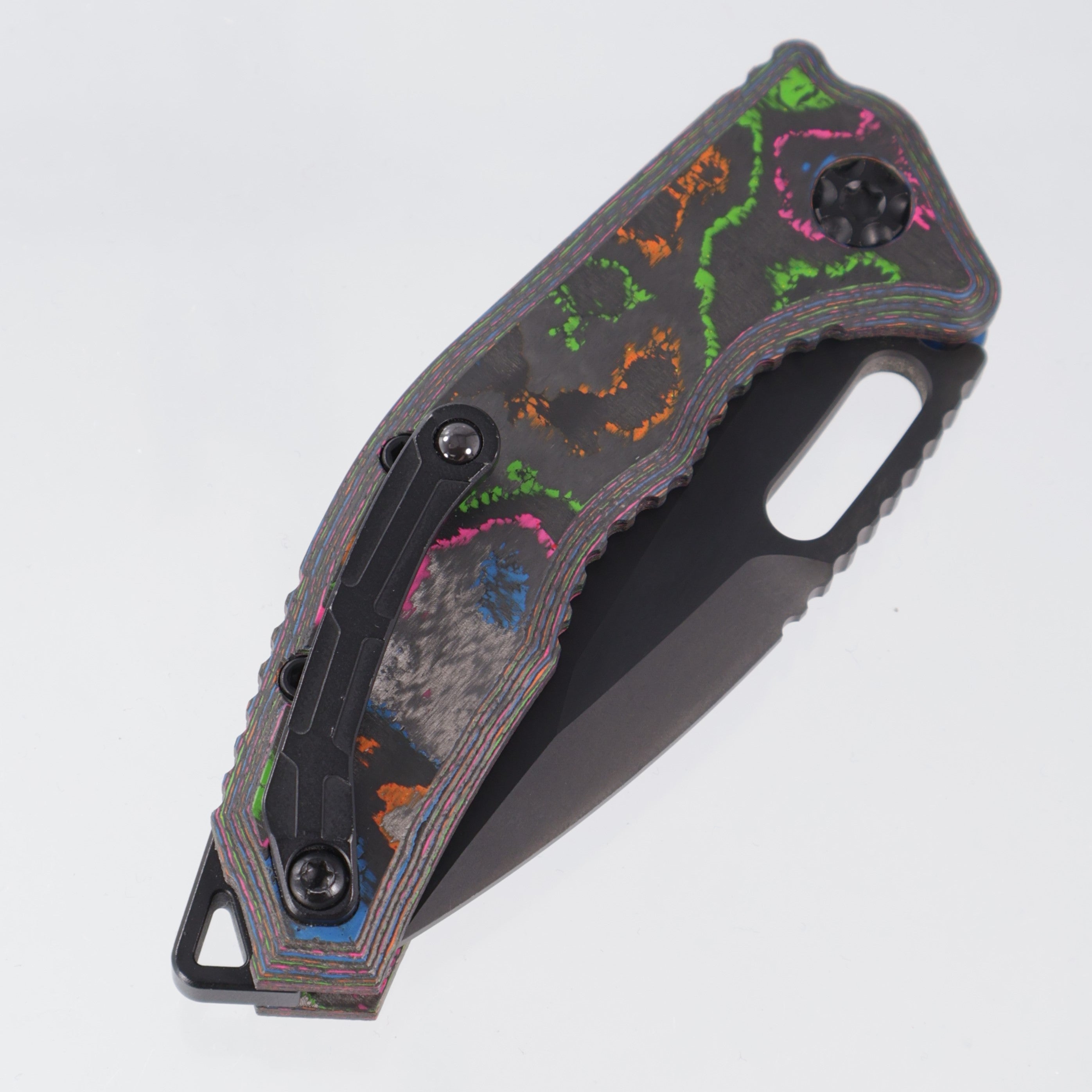 Heretic Medusa V3 Auto Tanto - 80s Camo Carbon - DLC Magnacut - H011-6A-80/CC - BROP Exclusive *PRE-OWNED*