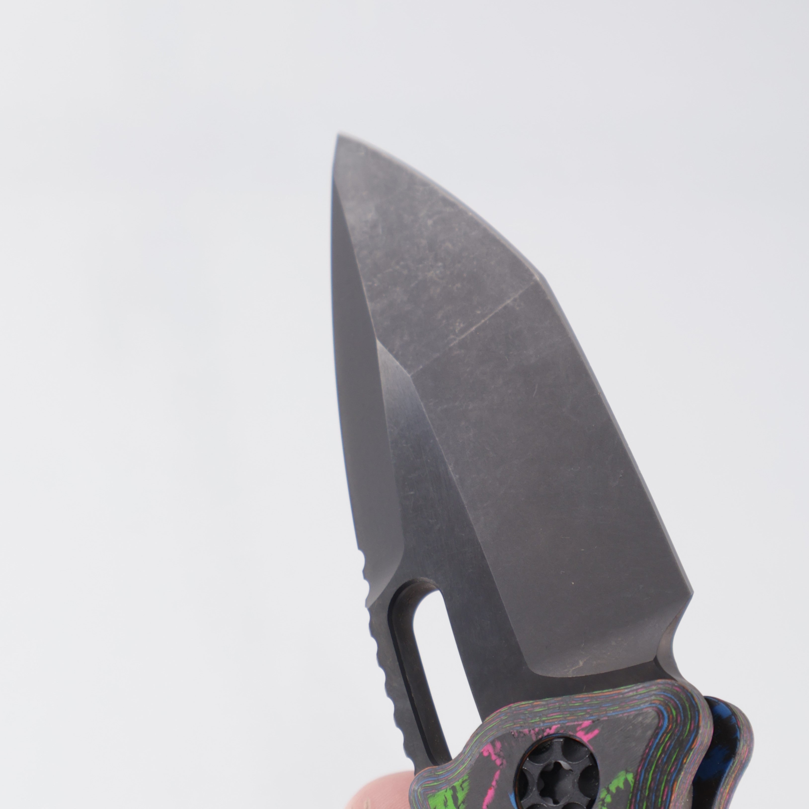 Heretic Medusa V3 Auto Tanto - 80s Camo Carbon - DLC Magnacut - H011-6A-80/CC - BROP Exclusive *PRE-OWNED*